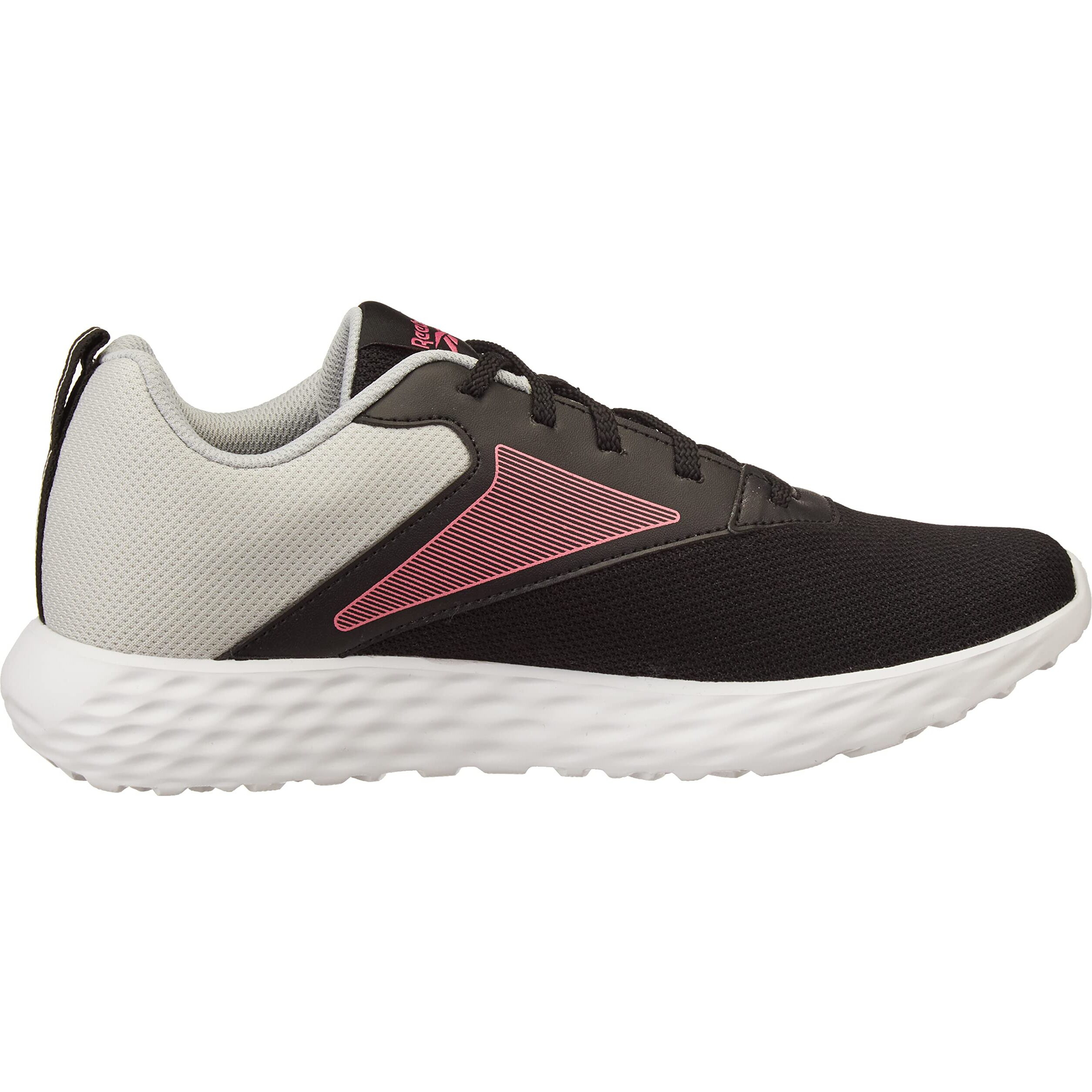 Reebok Women Synthetic/Textile Super Connect W Running Shoes Black/Astro Pink/LGH Solid Grey UK-6