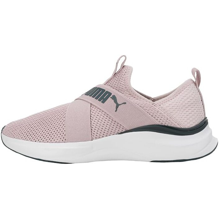 Puma Womens Softride Harmony Slip WNS Mauve Mist-Gray Skies-White Running Shoe - 6 UK (37960605)