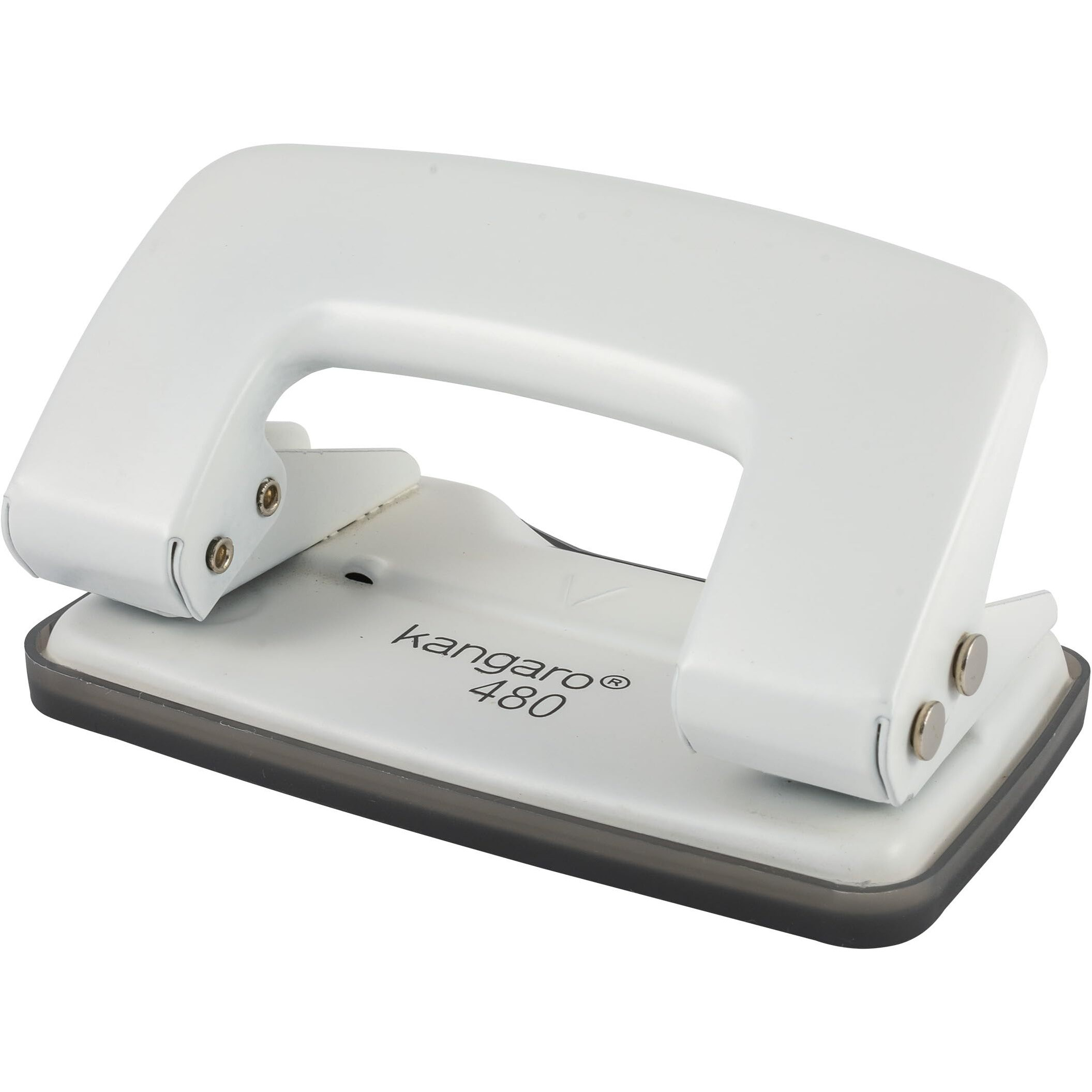 Kangaro Desk Essentials DP-480 2 Hole Heavy Duty Metal Paper Punch | Removable Chip Tray | 12 Sheets Capacity | Office Essentials | Pack of 1 | Color May Vary