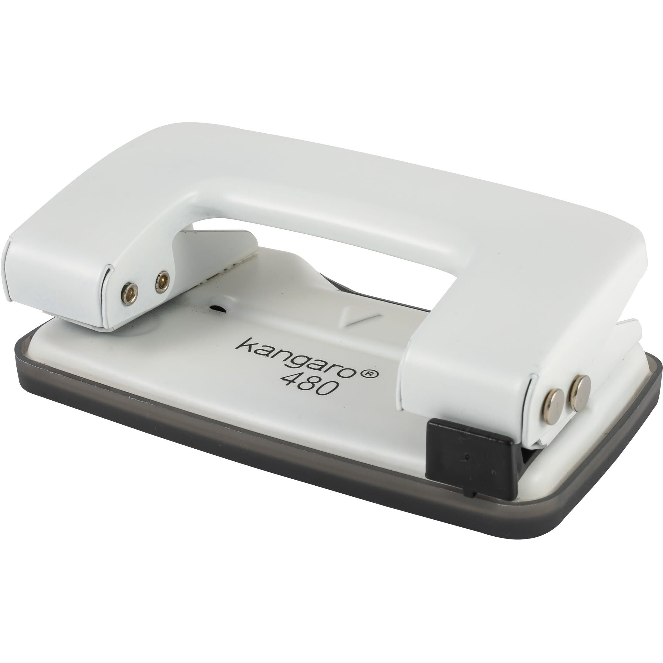 Kangaro Desk Essentials DP-480 2 Hole Heavy Duty Metal Paper Punch | Removable Chip Tray | 12 Sheets Capacity | Office Essentials | Pack of 1 | Color May Vary