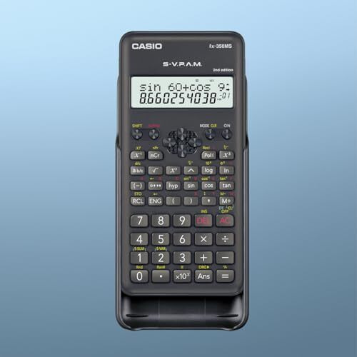 Casio FX-350MS 2nd Gen Non-Programmable Scientific Calculator, 240 Functions and 2-line Display