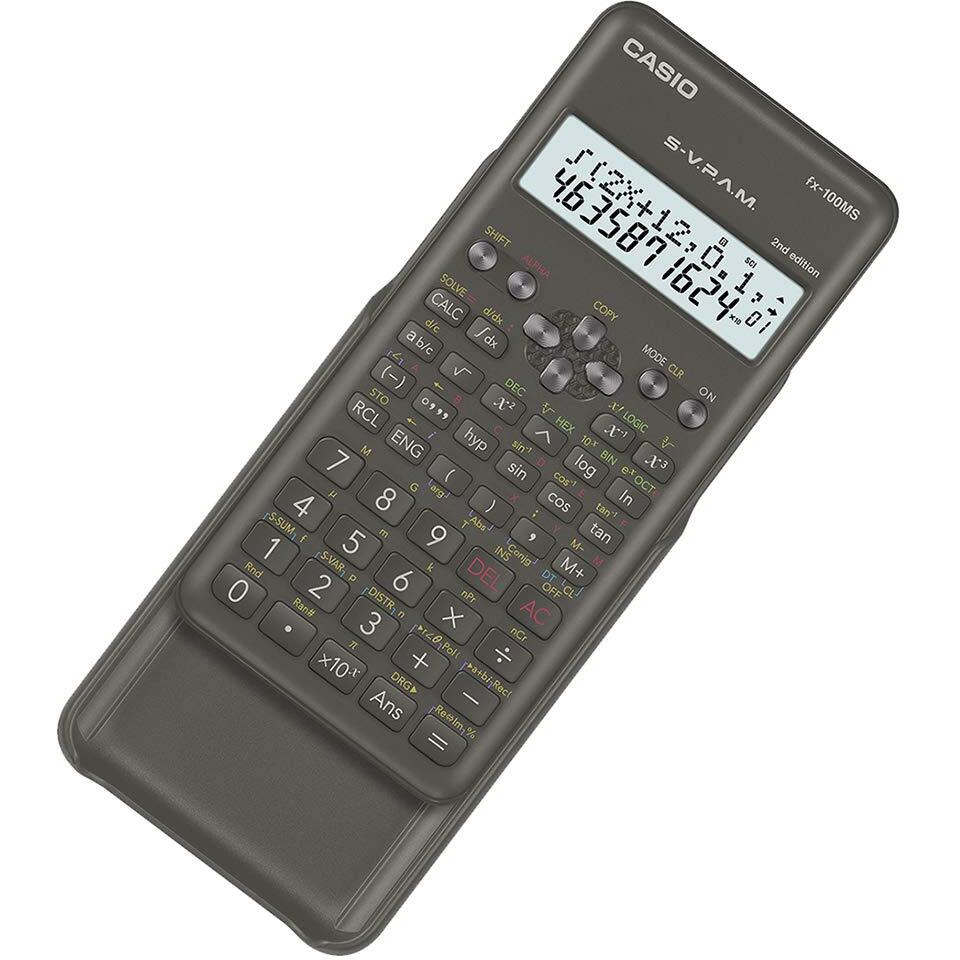 Casio FX-100MS 2nd Gen Non-Programmable Scientific Calculator, 300 Functions and 2-line Display
