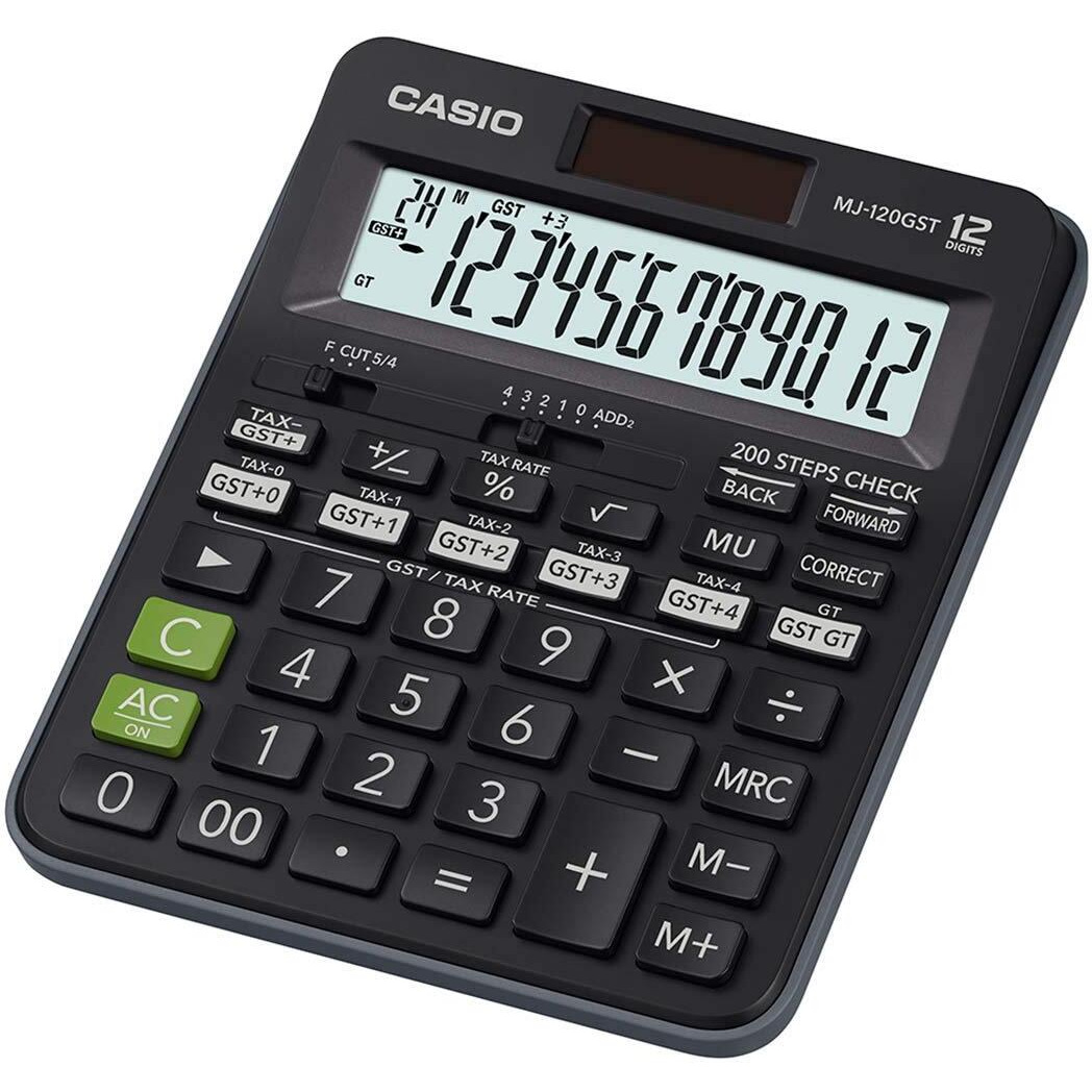 Casio MJ-120GST GST Calculator (Black)