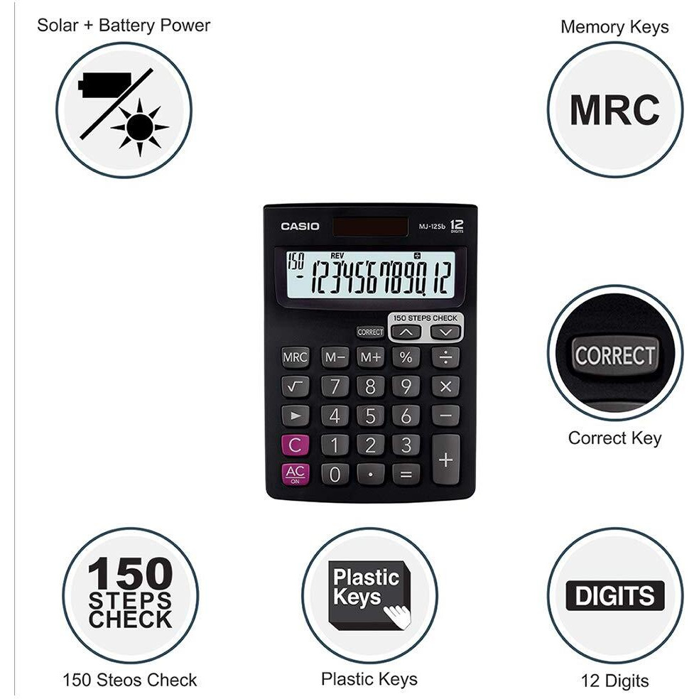 Casio MJ-12Sb Desktop Calculator