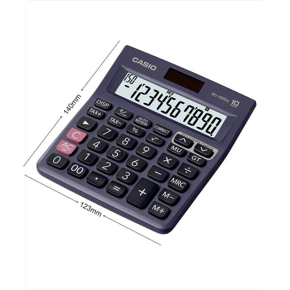 Casio MJ-100Da 150 Steps Check and Correct Desktop Calculator with Tax & GT Keys & On Display Indication of Active Constant (K)
