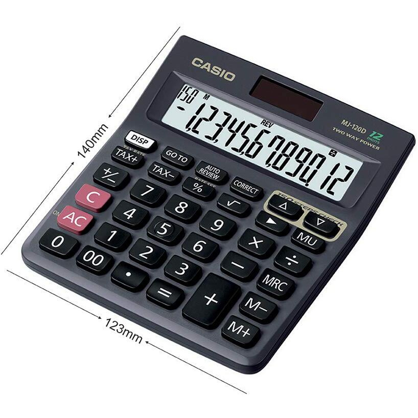 Casio MJ-120D 150 Steps Check and Correct Desktop Calculator with Tax Keys