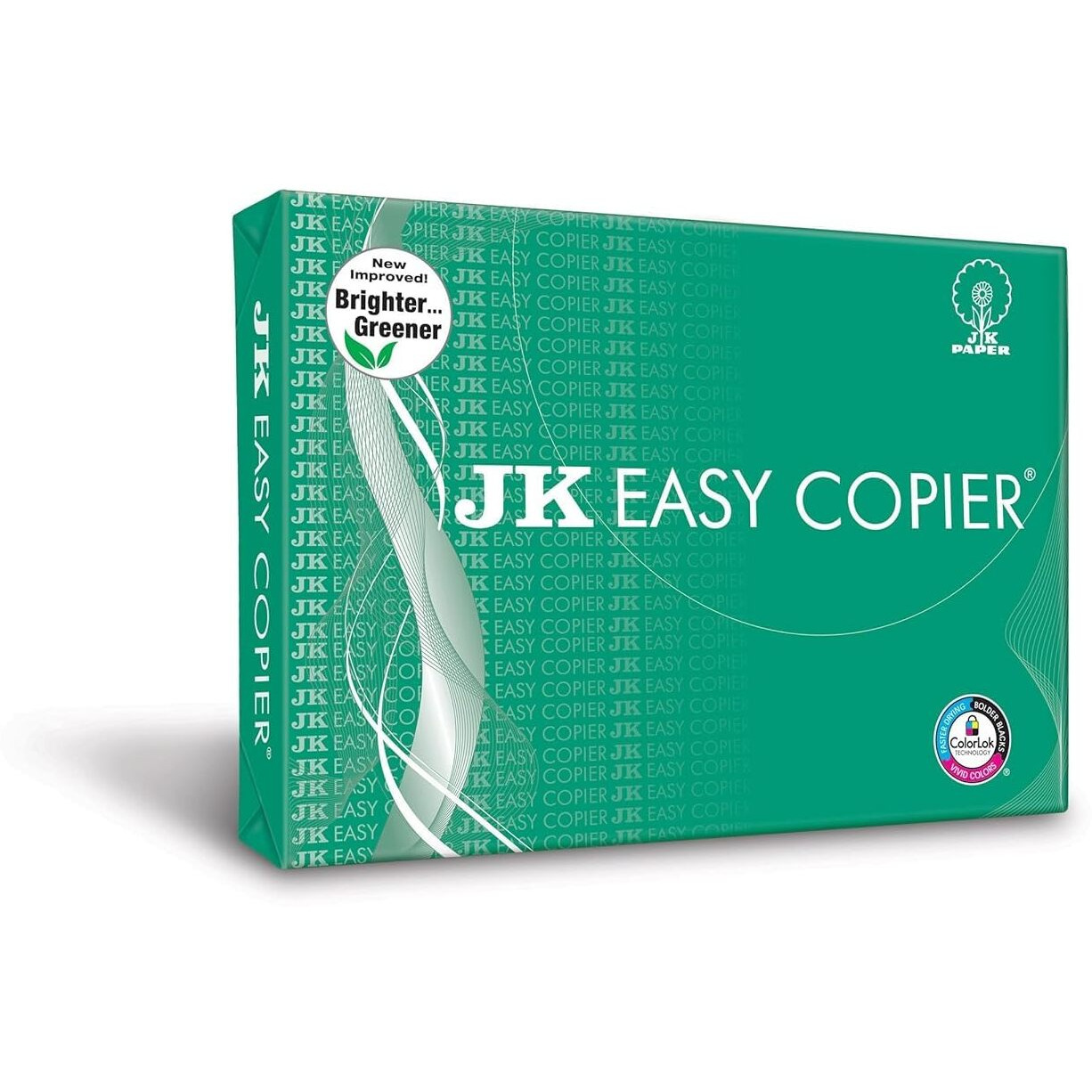 JK Easy Copier Paper | A4 Size | 70 GSM | 500 Sheets | White Paper, 1 Ream | For Laserjet & Inkjet Printer | Fast Drying | Both Side Print | Eco Friendly | ColorLok (Pack of 1) | One Ream