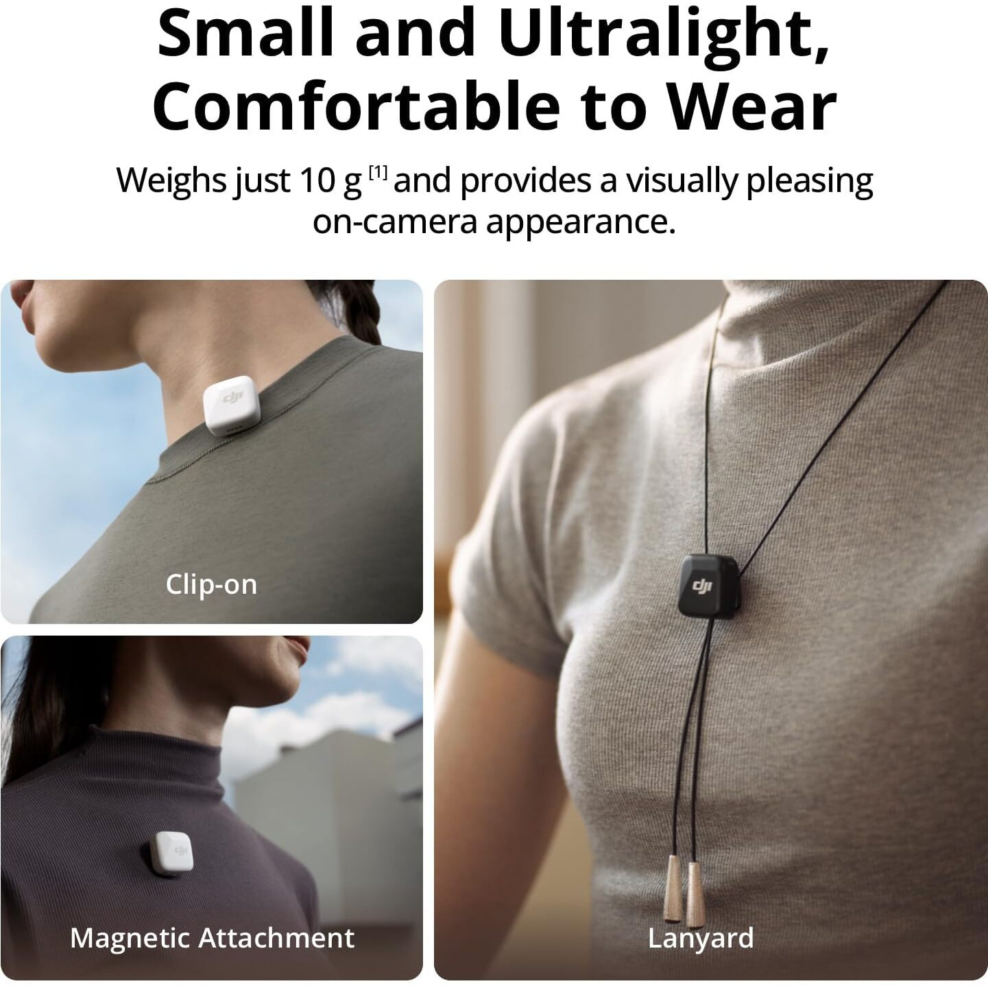 DJI Mic Mini (2 TX + 1 RX + Charging Case), Ultralight, Detail-Rich Audio, 48h Use, Noise Cancelling, Automatic Limiting, Wireless Microphone for Camera/iPhone/Android, Vlog, Streaming