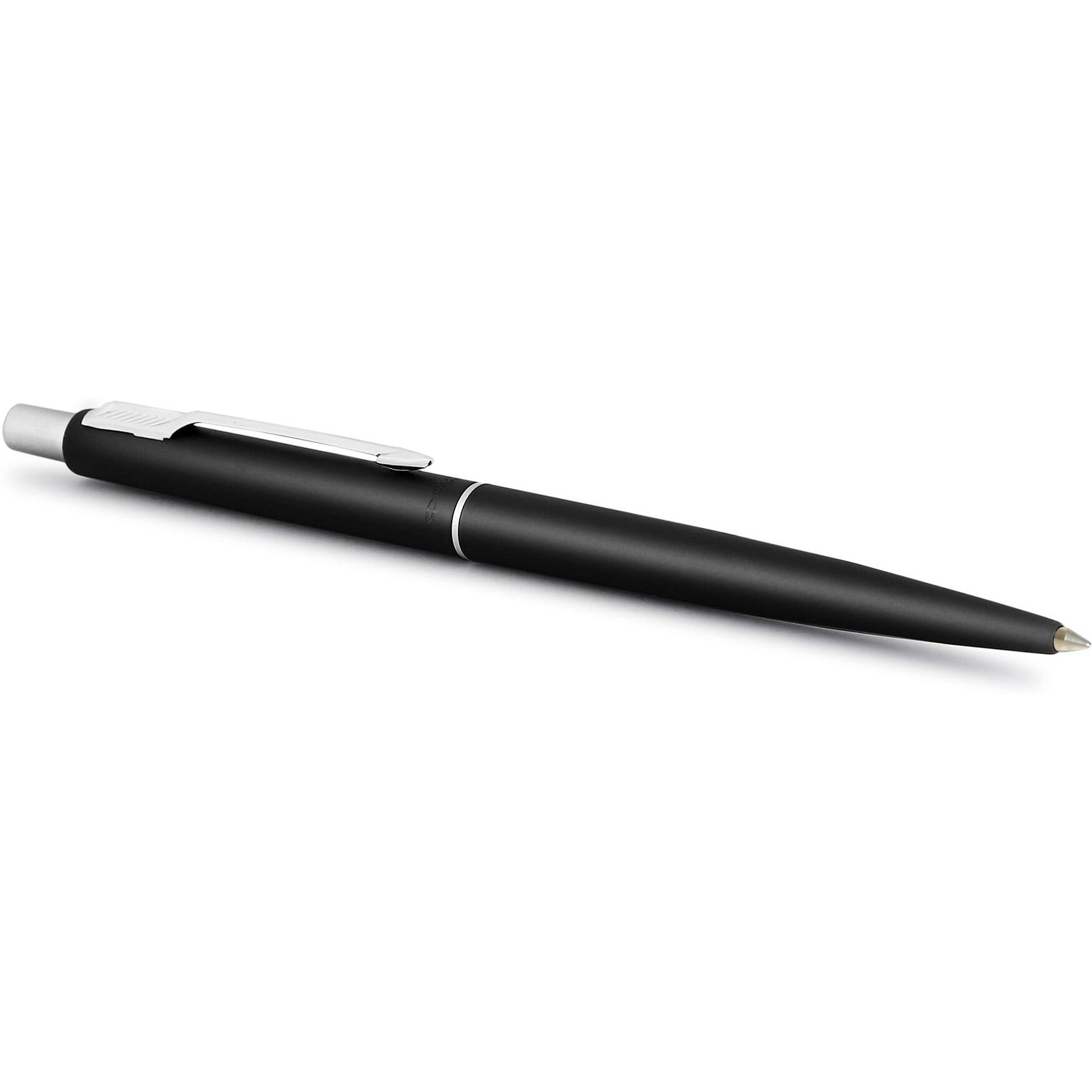 Parker Classic Matte Black Chrome Trim Ball Pen| Ink Color - Blue | Perfect For Professional Use | Elite Pen For Corporate Purposes