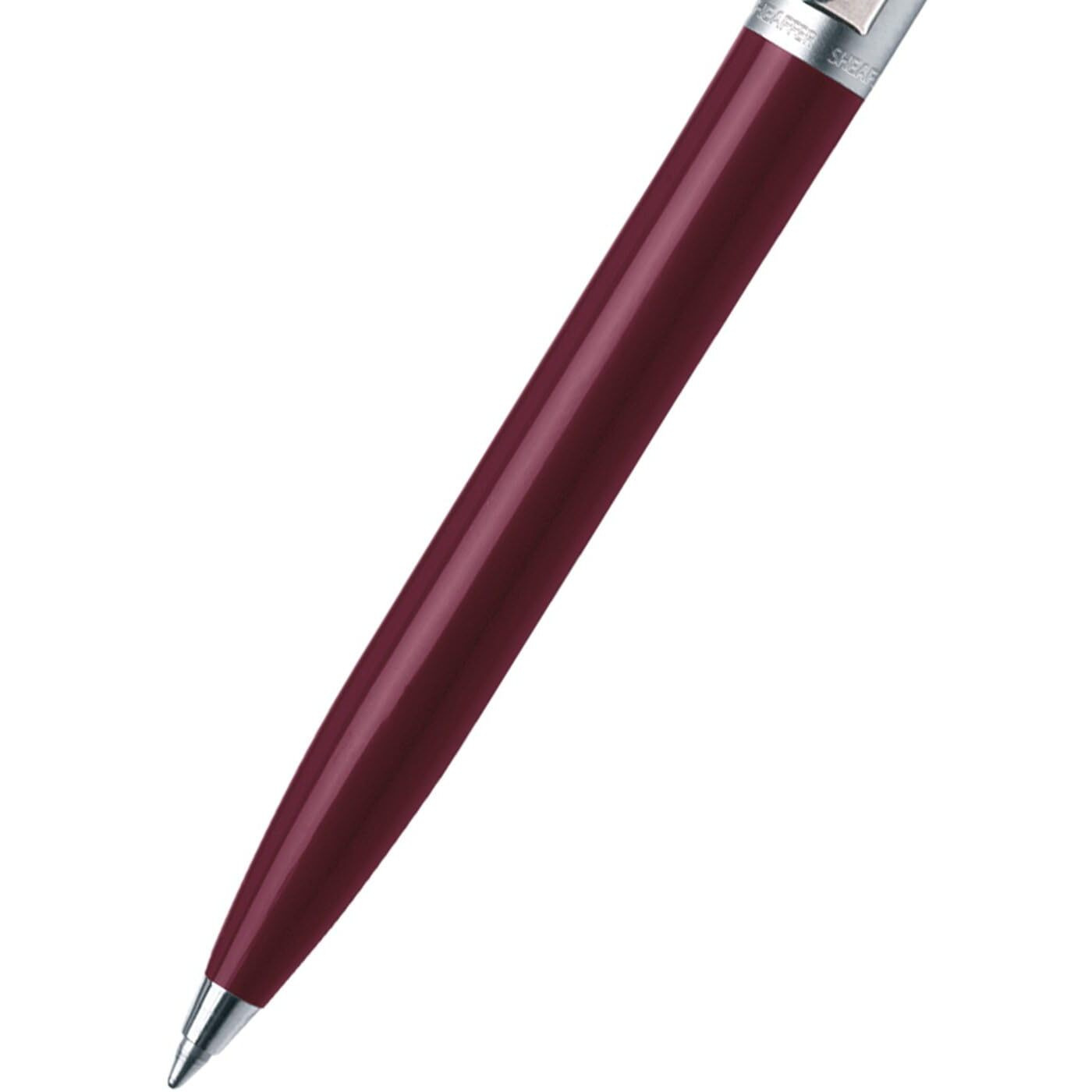 Sheaffer Ballpoint Pen 321 Sentinel Burgundy with Chrome Trim | Premium Ballpen Burgundy