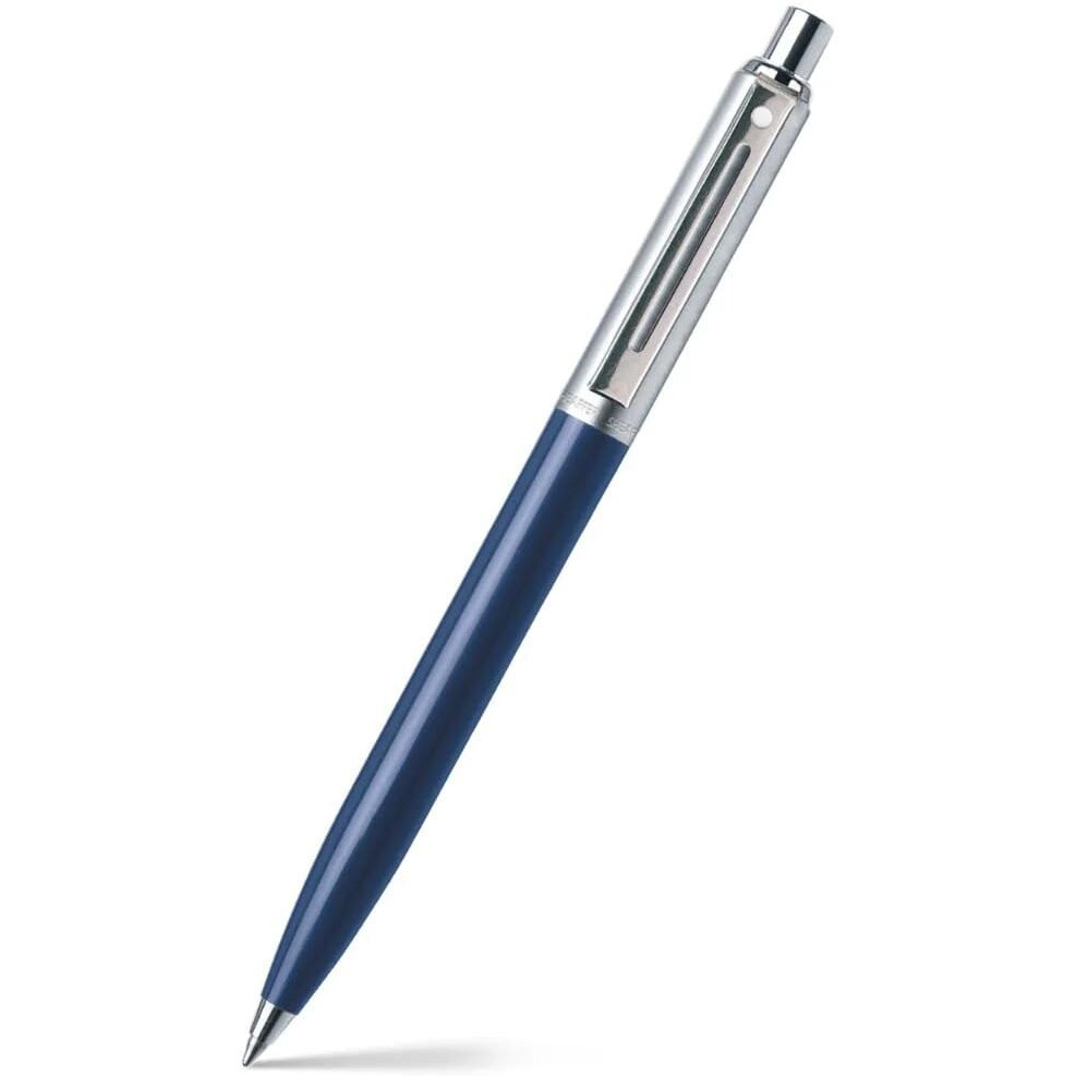 Sheaffer Ballpoint Pen 321 Sentinel Blue with Chrome Trim | Premium Ballpen Blue