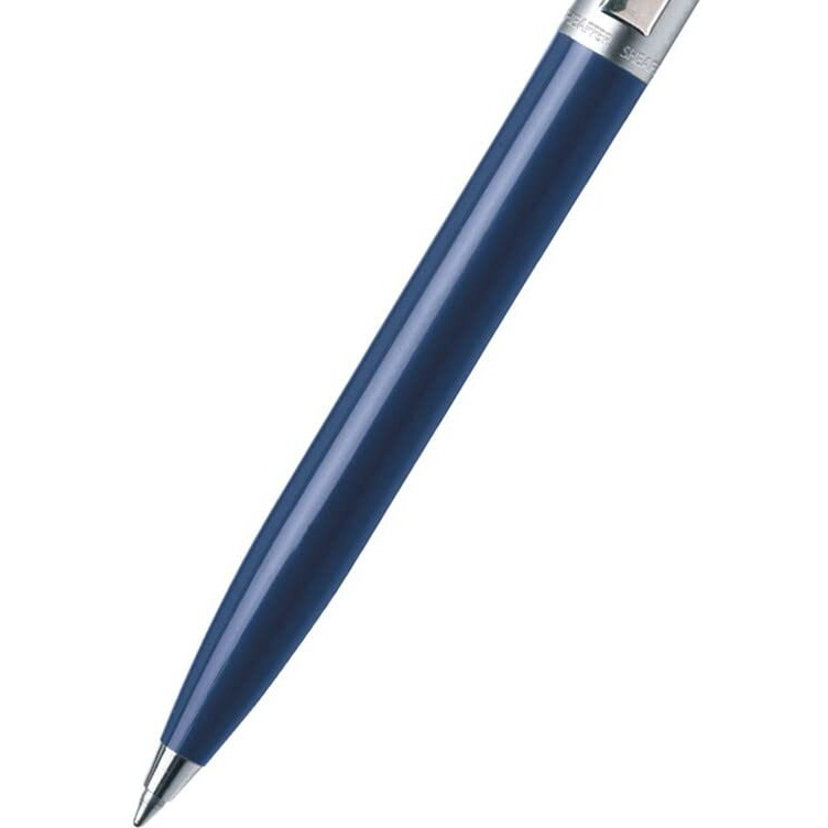Sheaffer Ballpoint Pen 321 Sentinel Blue with Chrome Trim | Premium Ballpen Blue
