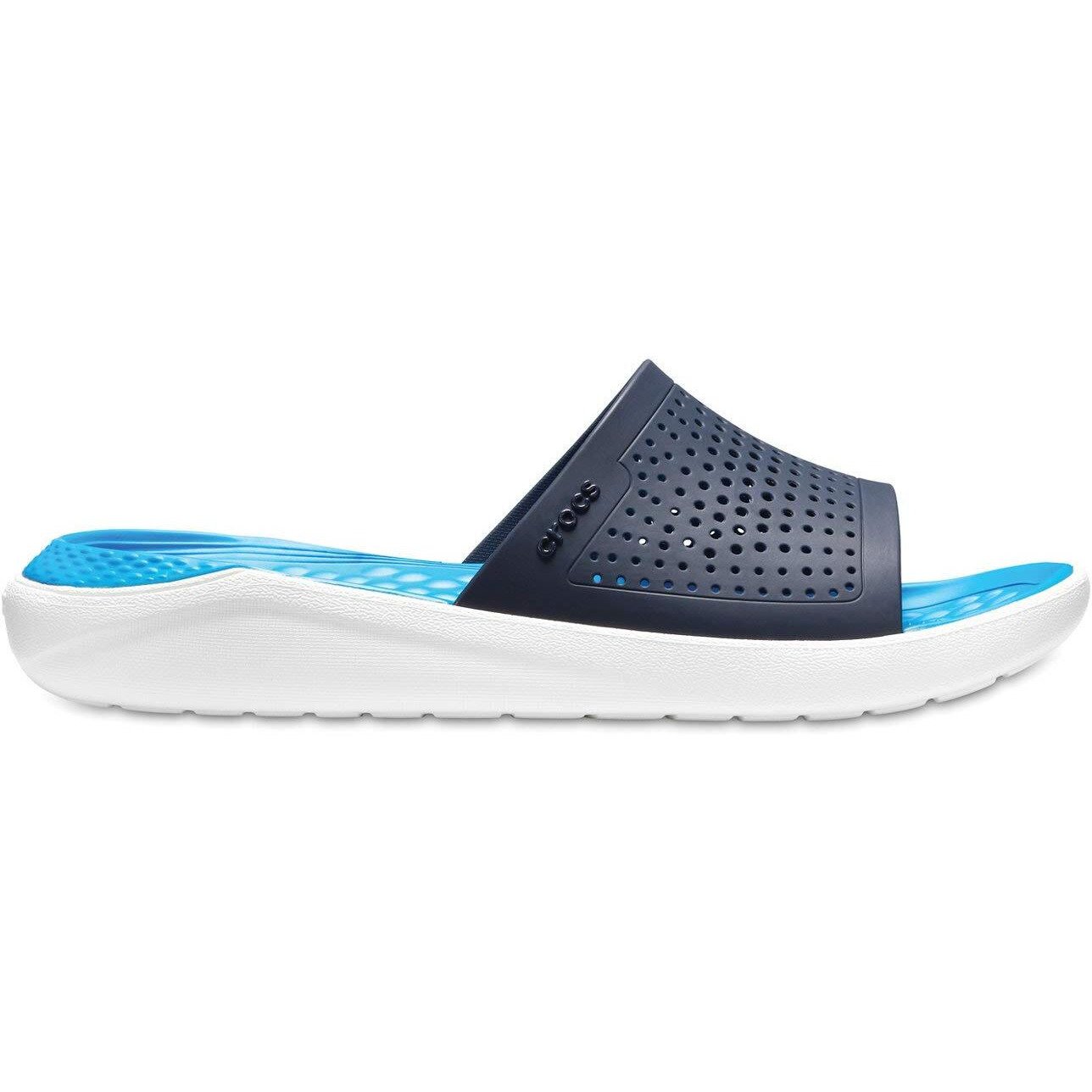 crocs Unisex-Adult Literide Slide Navy Flip-Flops-5 Men/ 6 UK Women (M6W8) (205183-462)