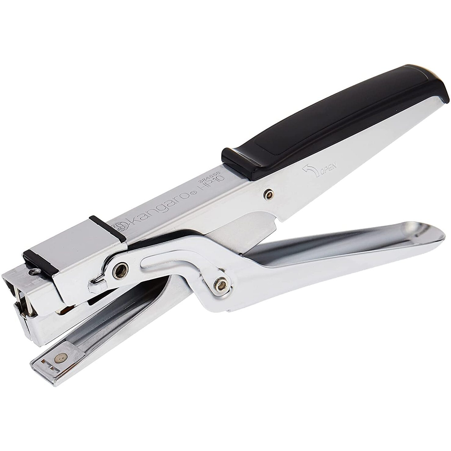 Kangaro Desk Essentials HP-10 All Metal Stapler | Standard Stapler with Quick Loading Mechanism | Sturdy & Durable for Long Time Use | Color May Vary, Pack of 1