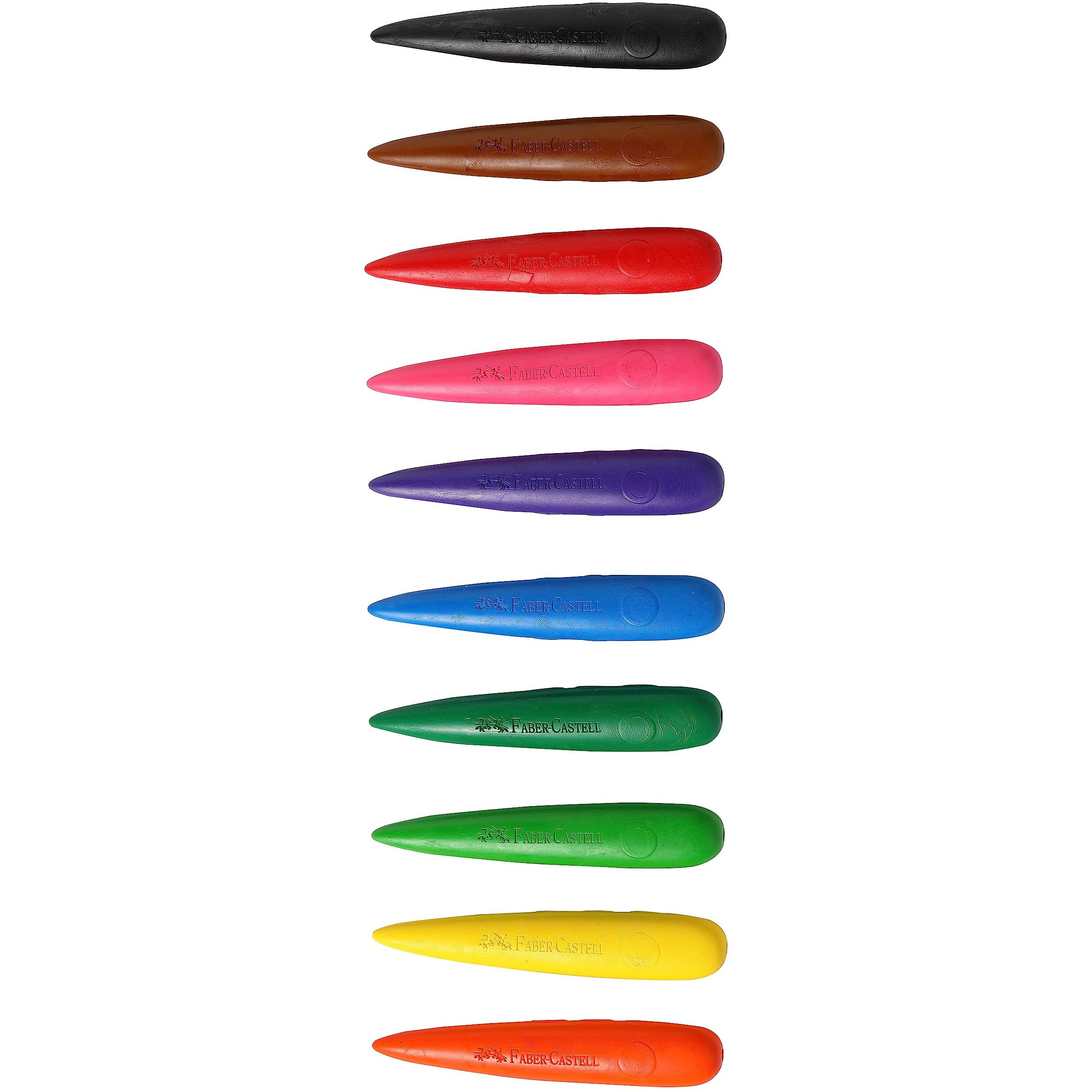 Faber-Castell Kindergarten Grip Crayons - Pack of 10 (Assorted)