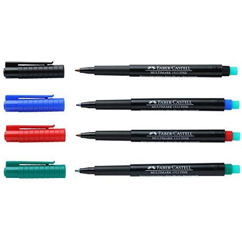 Faber-Castell Fine Multi-Marker - Pack of 4 (Assorted)