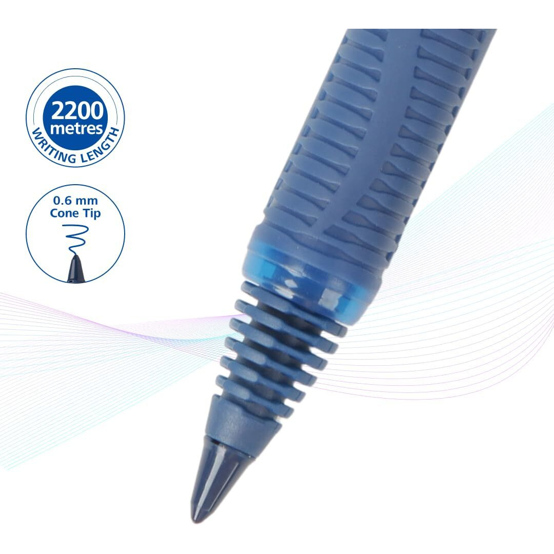 Luxor Schneider, One Business Roller Ball Pen - Blue, 0.6 mm, 2200 mtrs writing length, Waterproof Ink, Consistent ink flow, Ideal for Professionals & Office essential