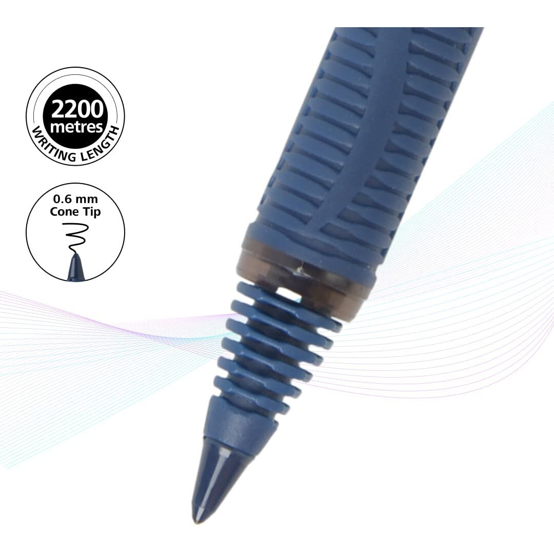Luxor Schneider, One Business Roller Ball Pen - Black, 0.6mm, 2200 mtrs writing length, Waterproof Ink, Consistent ink flow, Ideal for Professionals & Office essential
