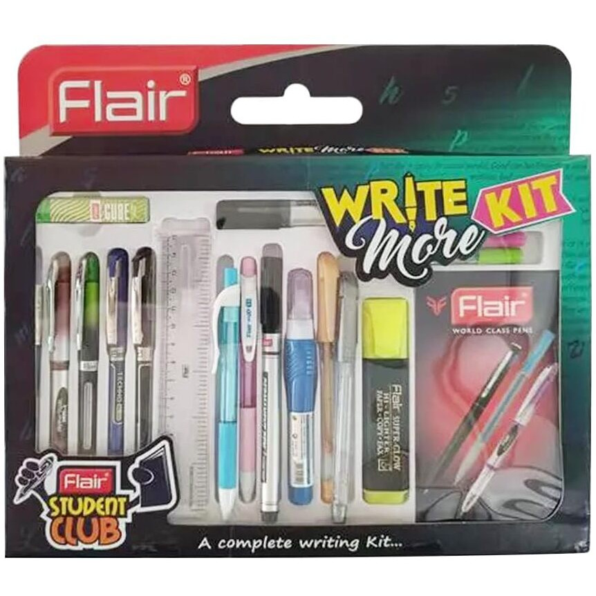 Flair Student Club Creative Series Write More Smart Kit | Combination Smart Kit for Your Creative Need | Attractive & Stylish Kit| Stationery & Office Smart Kit Gift Set | Pack of 1