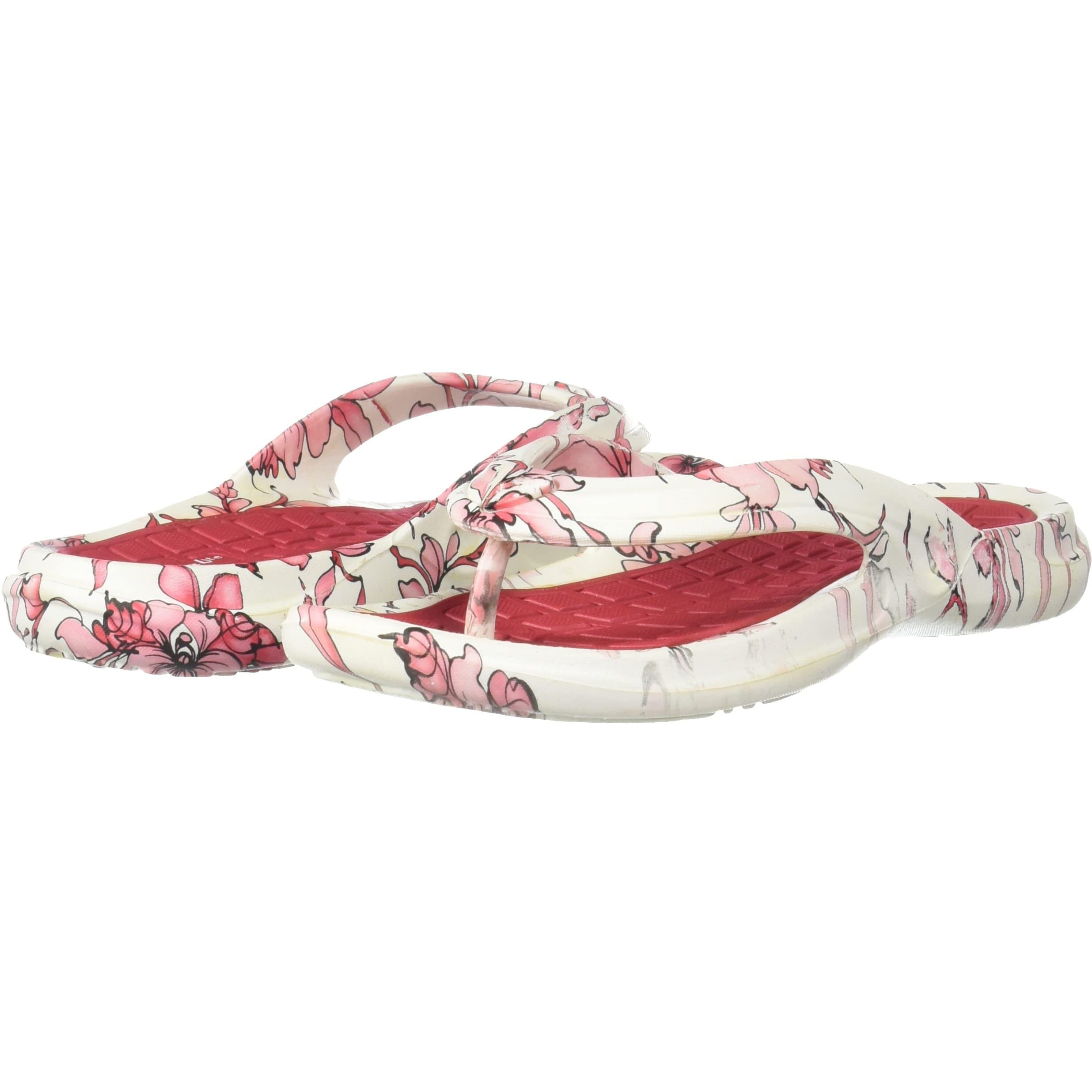 Bata Women's HAWAII Slippers (5715306_RED_8 UK)