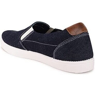 Bata Men's Denim Sneakers (8596385_Black_9 UK)