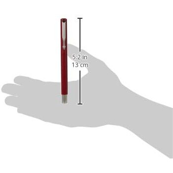 Parker Vector Standard Fountain Pen (Fine Tip) | Red Body Color With 1 Ink Cartridge | Gifts For Employees | Leading Pen For Corporate