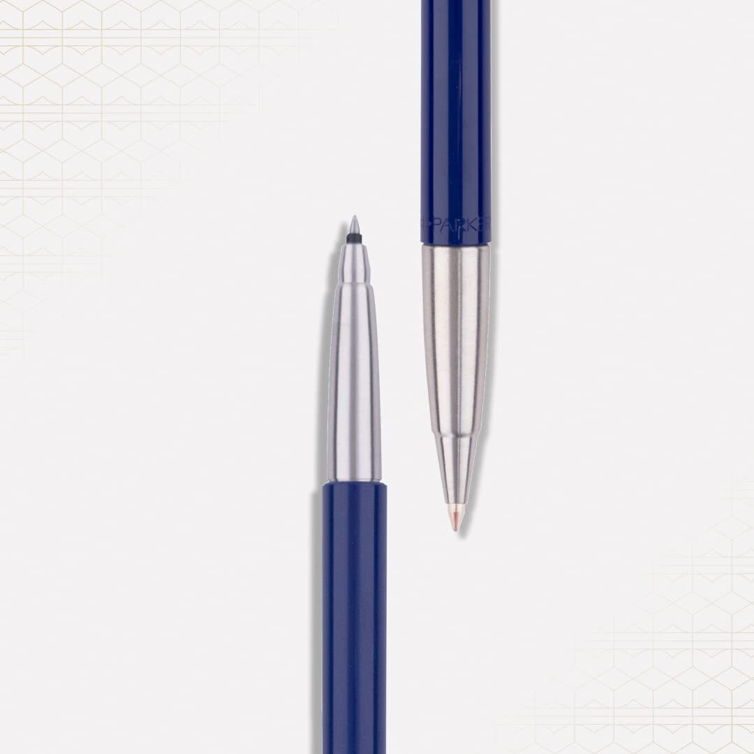 Parker Vector Standard Roller Ball Pen + Ball Pen| Blue Body Color| Ink Color - Blue | Gift For Employees | Elite Pen For Professionals