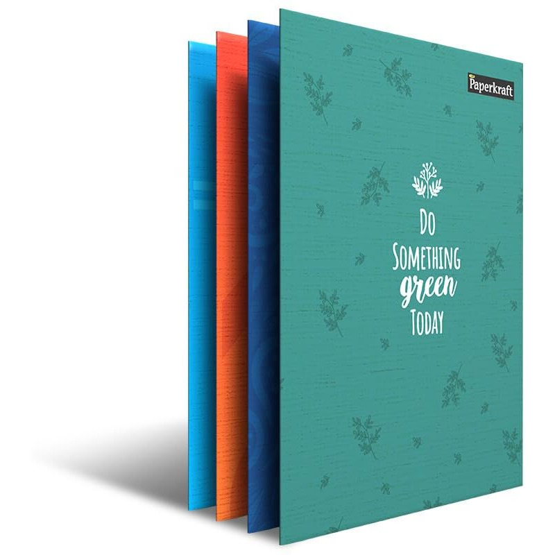 Paperkraft Paper Folder | Double Pocket | 31.0 cm x 22.5 cm | Pack of 4, Multicolor