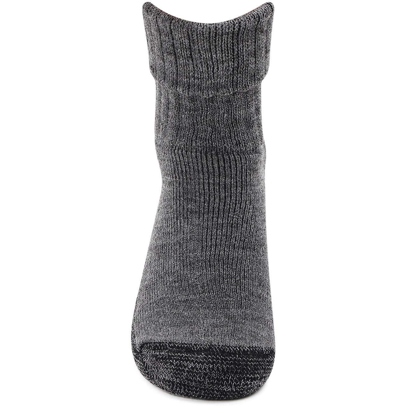 Bonjour Women's Woolen Anti-Skid Indoor Socks - Anthra- PO1