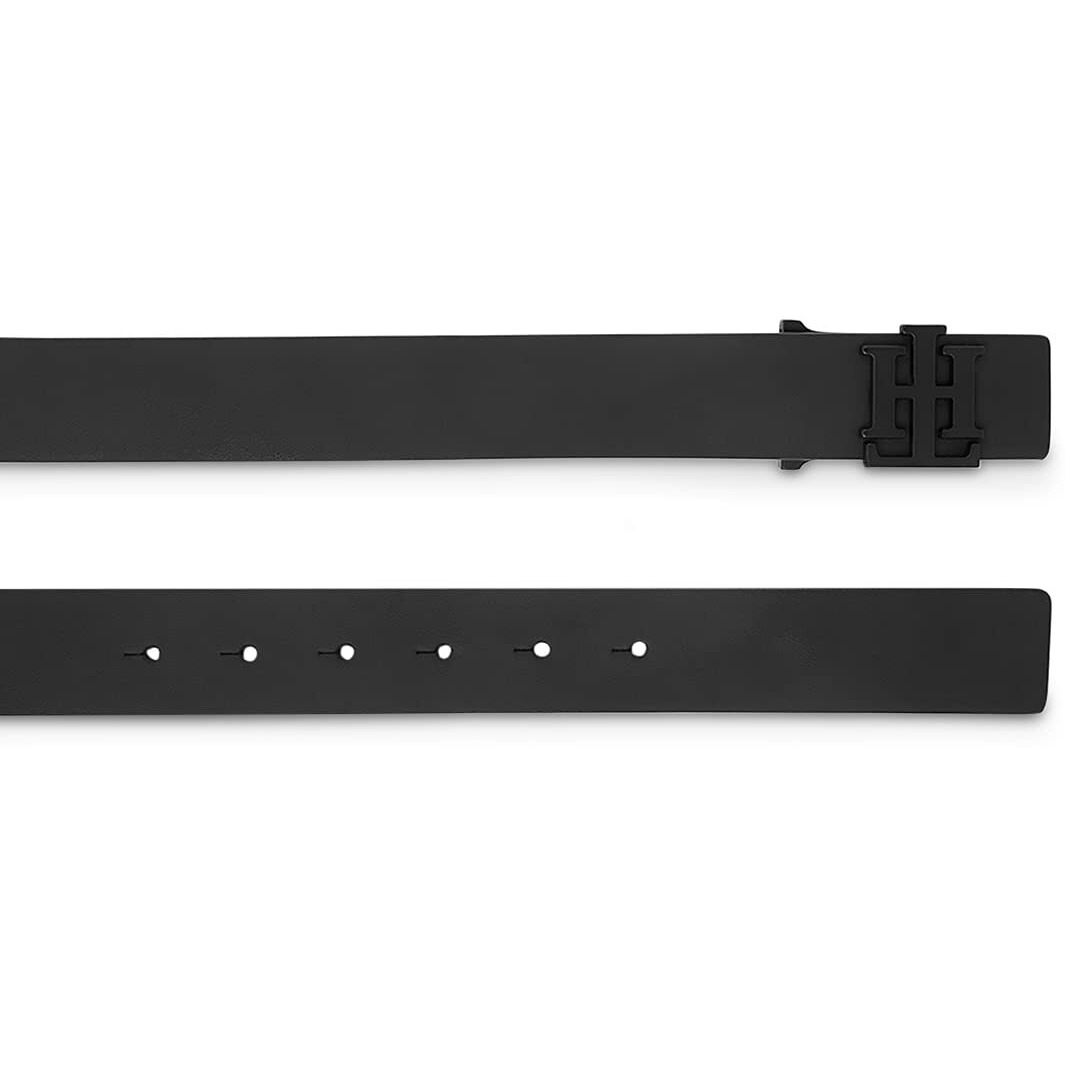 Tommy Hilfiger Nandewar Leather Casual Belt For Men - S - 80Cm, Black