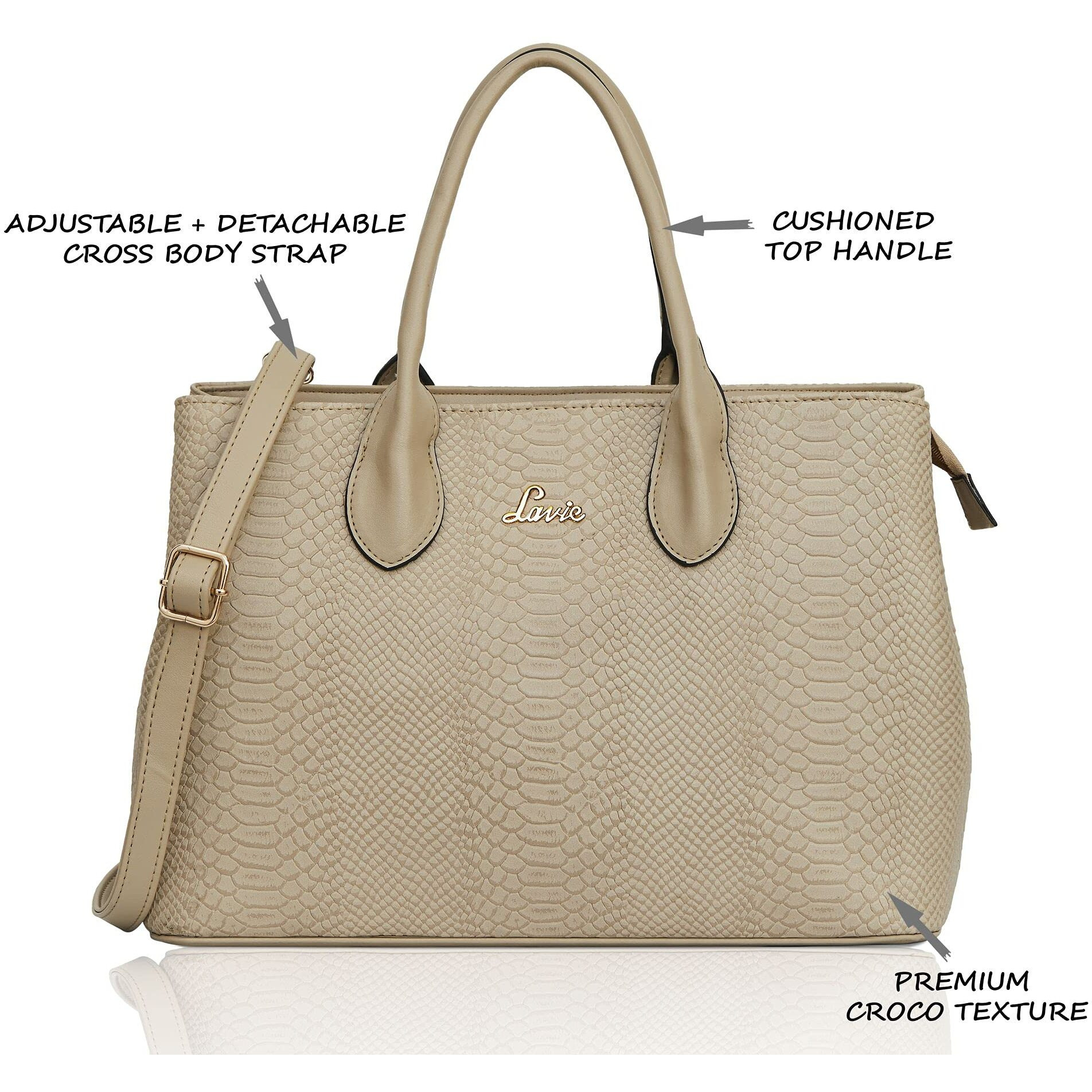 Lavie Women's Ficus Satchel Bag | Ladies Purse Handbag