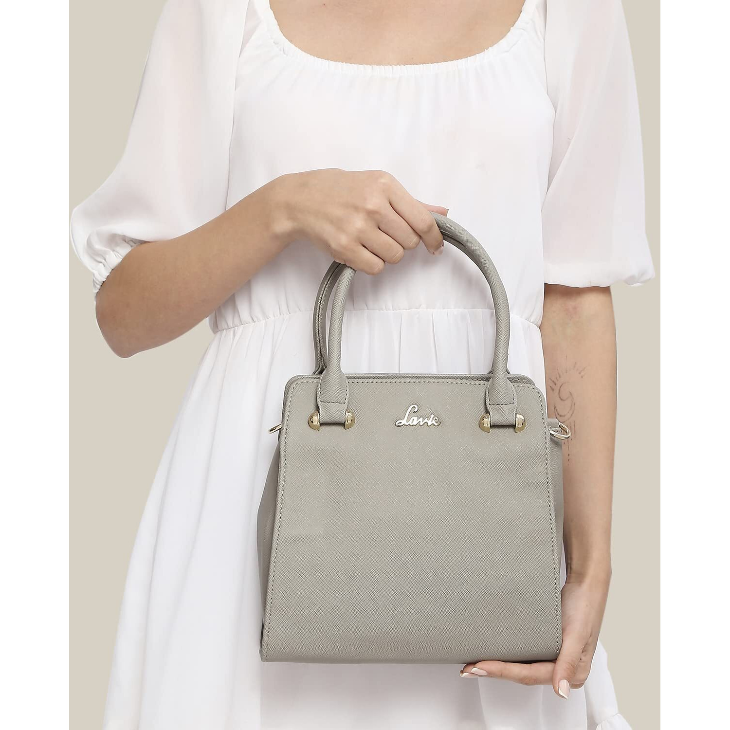 Lavie Women's Ushawu Small Satchel Bag (Grey)