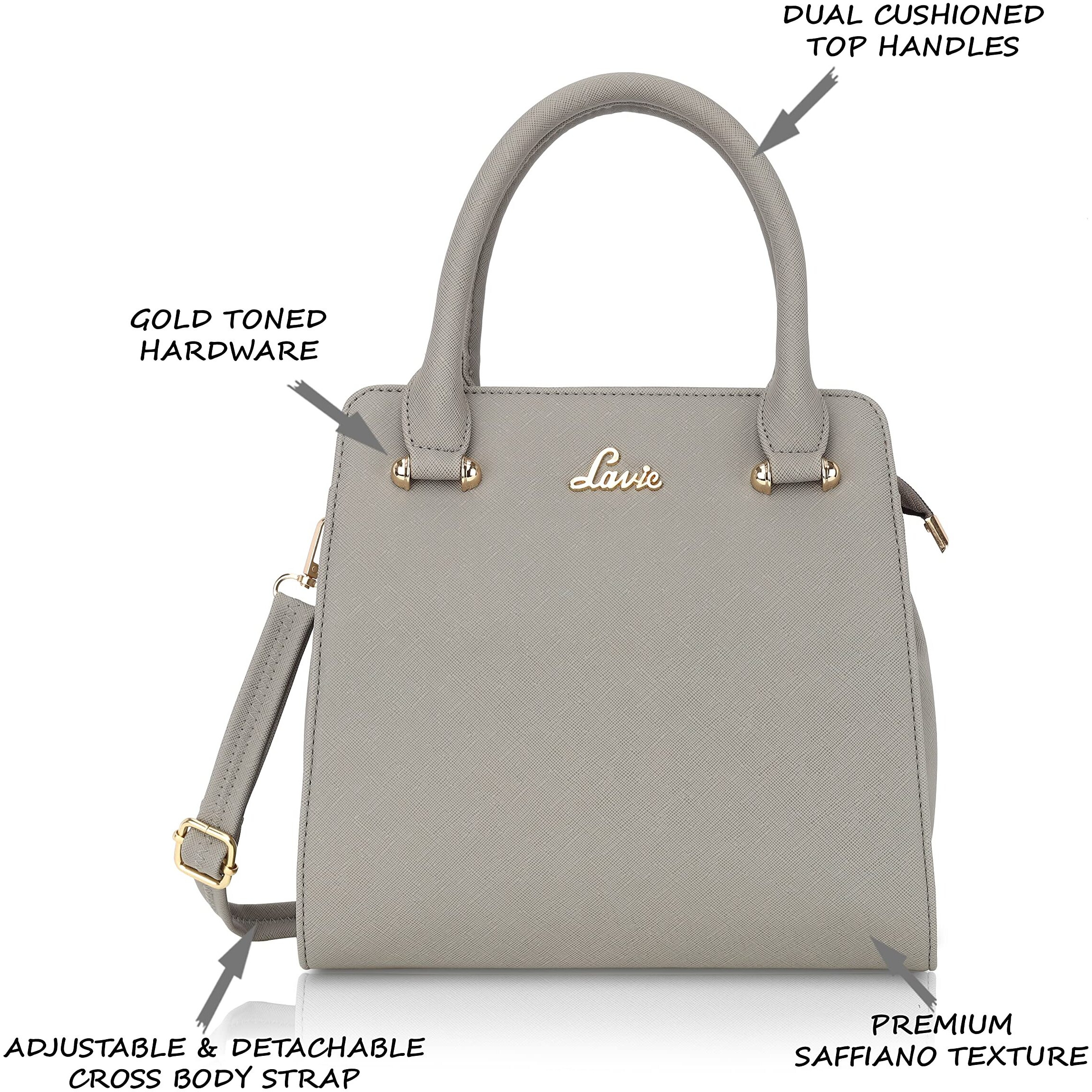 Lavie Women's Ushawu Small Satchel Bag (Grey)