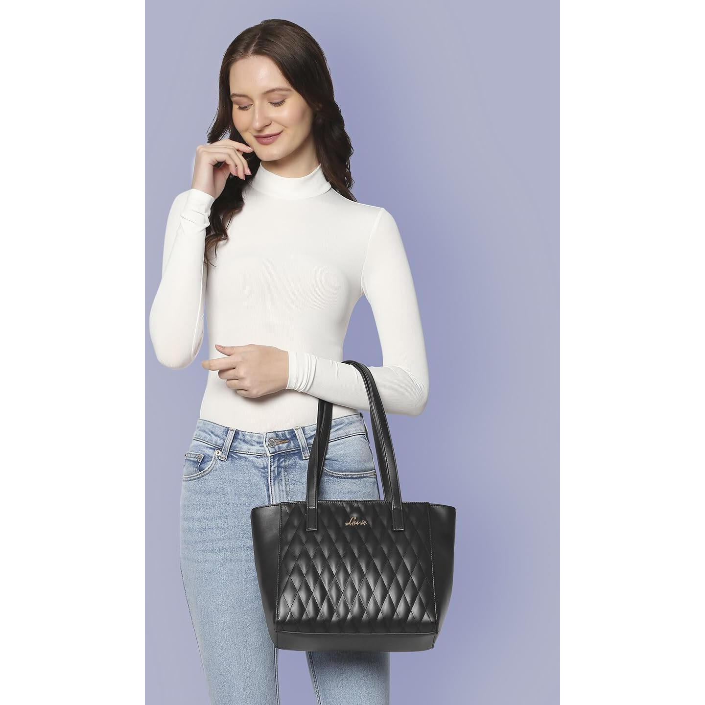 Lavie Womens Quilt Betty Tote Bag | Ladies Purse Handbag