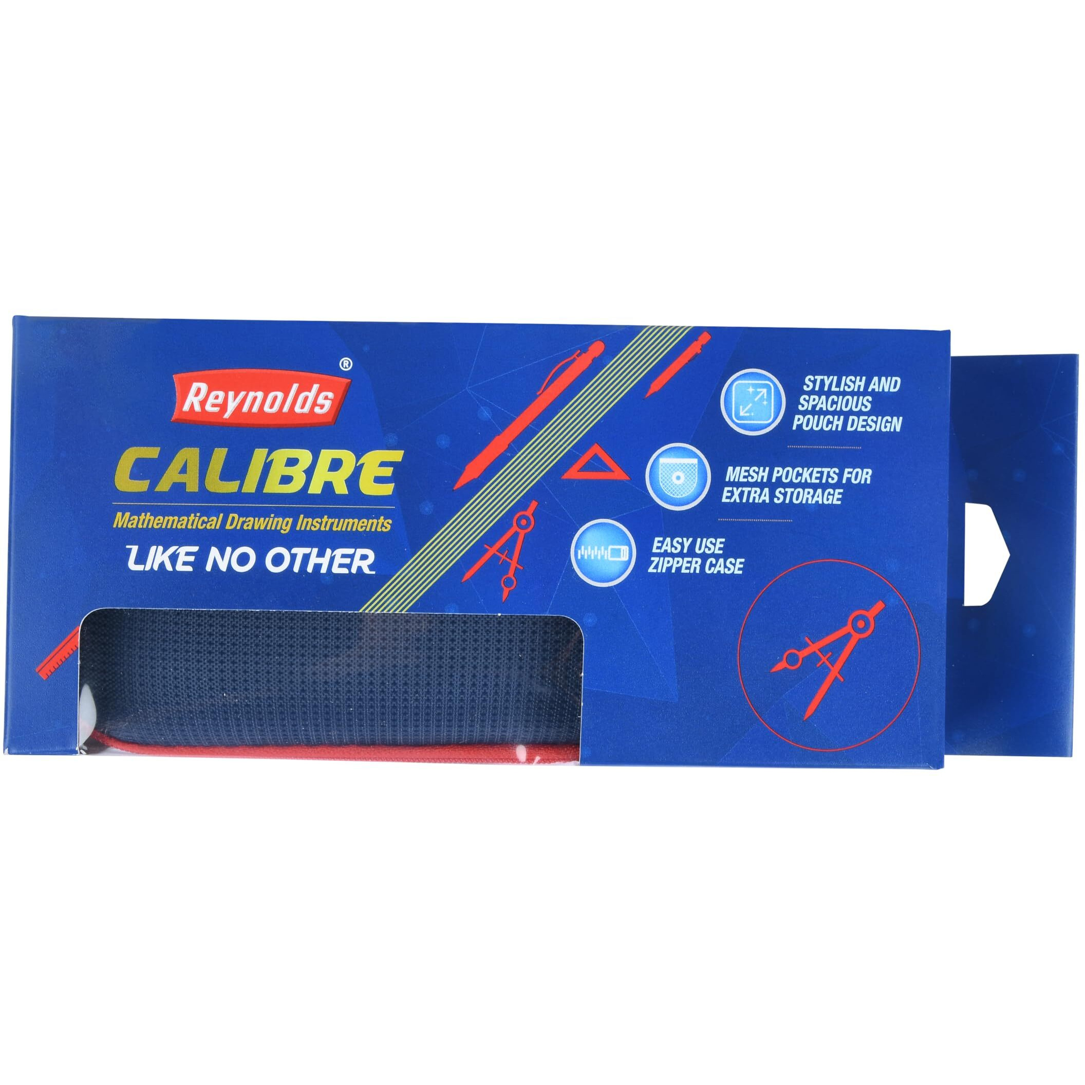 Reynolds Zinc Geometry Box | Instrument Box | Pencil Box | Rust Resistant Instruments, Multicolor