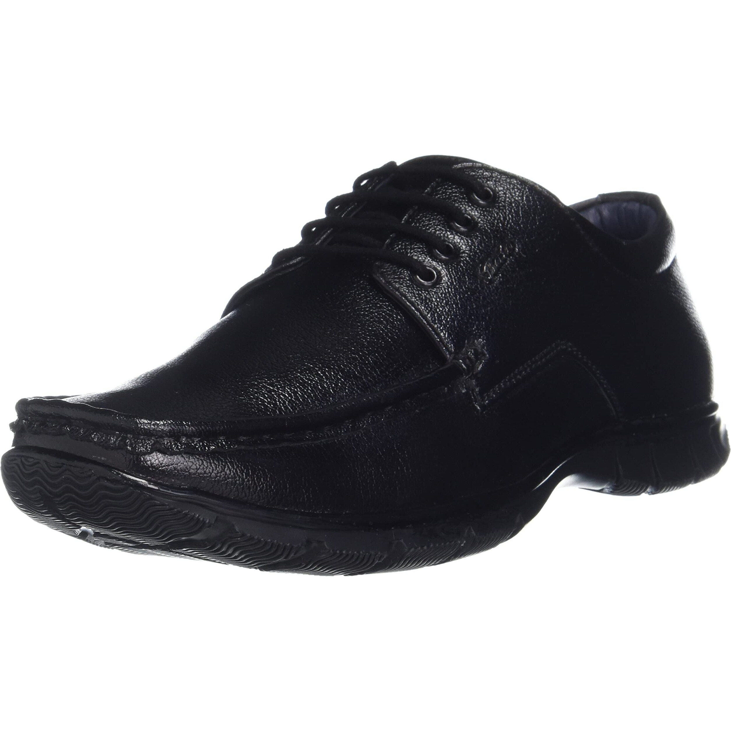 BATA Mens BOSS-Vivid Black Uniform Dress Shoe