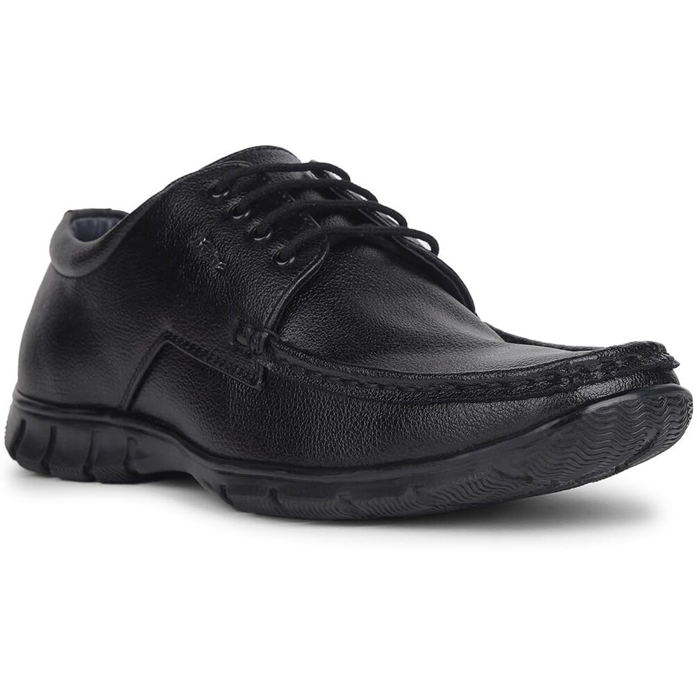 BATA Mens BOSS-Vivid Black Uniform Dress Shoe