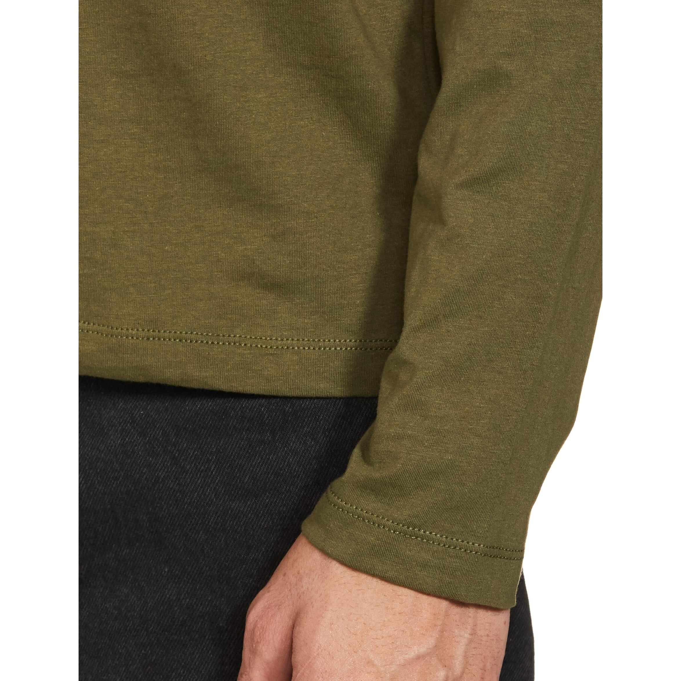 U.S. POLO ASSN. Men's Slim Fit Fs Round Neck T-Shirts (Ustshs1384_Green_L)