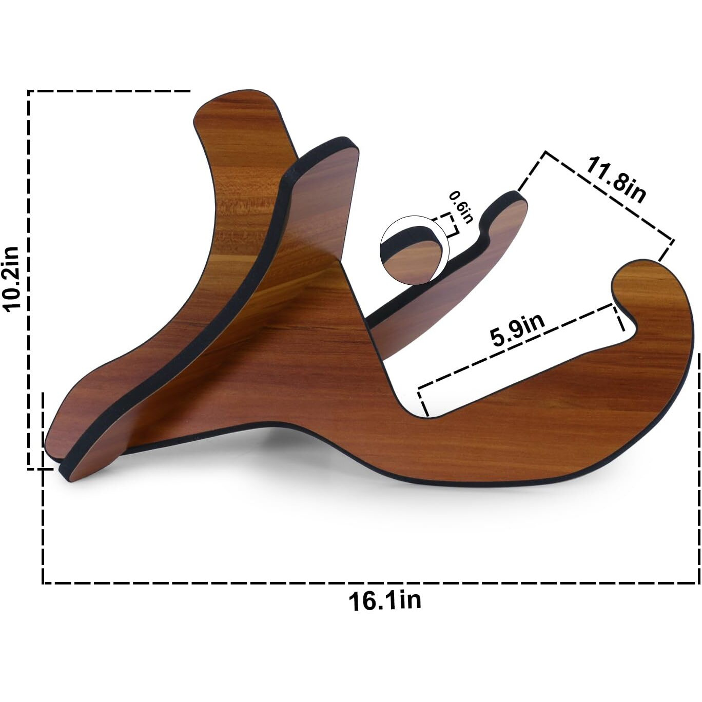 Juarez Guitar Stand Universal Wooden Guitar Stand X-Frame Style Portable Foldable String Instrument Holder with Soft Rubber Covering for Acoustic Classical Bass Guitars JRWGS500