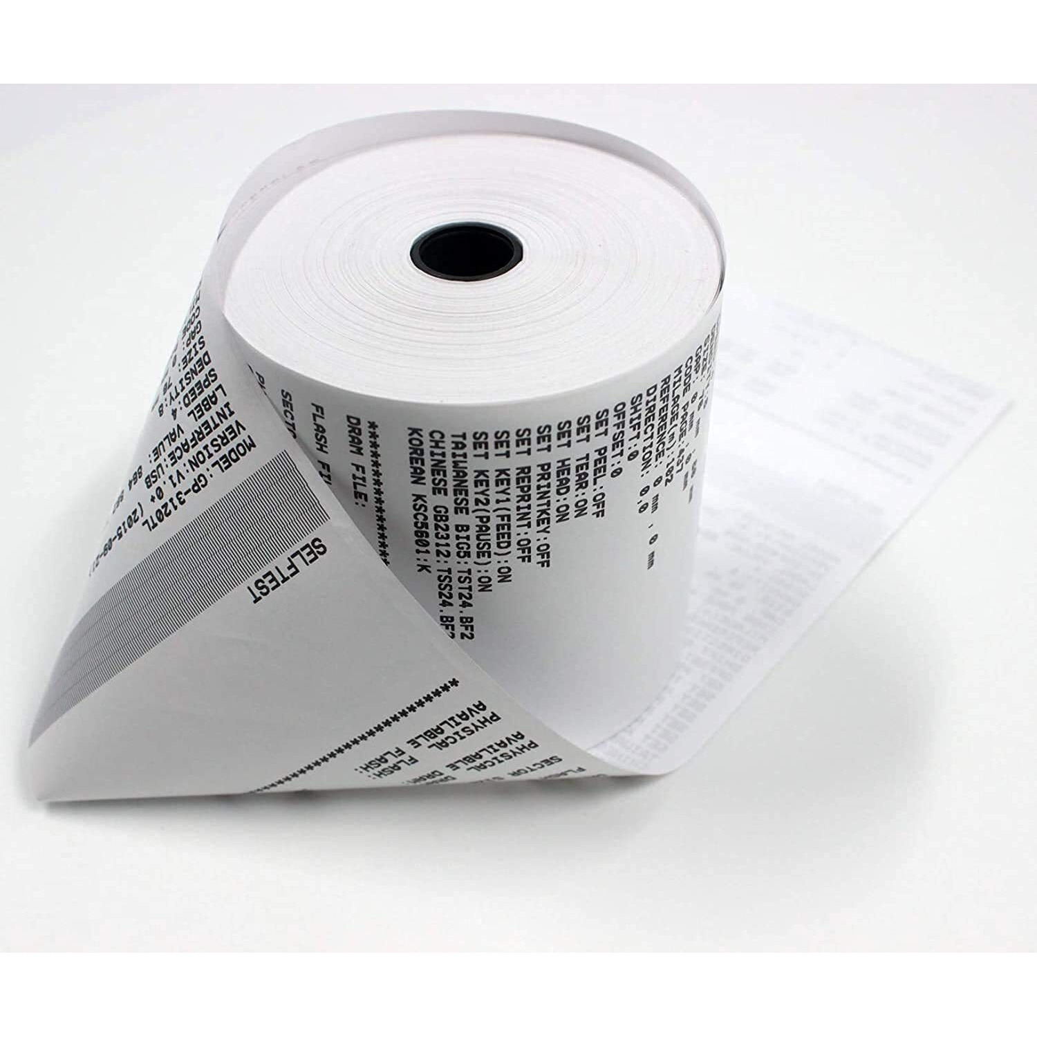 True-Ally 79MM x 50 mtr (3 Inch) (55 GSM) Thermal Paper roll Ideal for Billing, POS Machine (TA-POS7950) (Pack of 10 Rolls) (79mm x 50mtr - 10 Rolls)