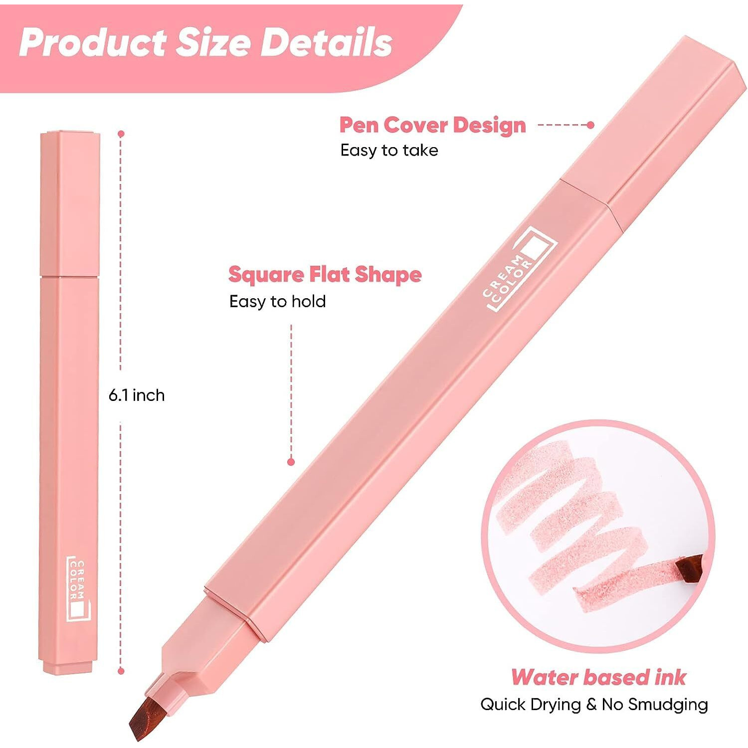 UCRAVO Aesthetic Cute Highlighters Bible Highlighters and Pens No Bleed, highlighter pen, Mild Soft Chisel Tip Pastel Highlighters Marker Pens for Journaling Note Taking School Stationary Supplies