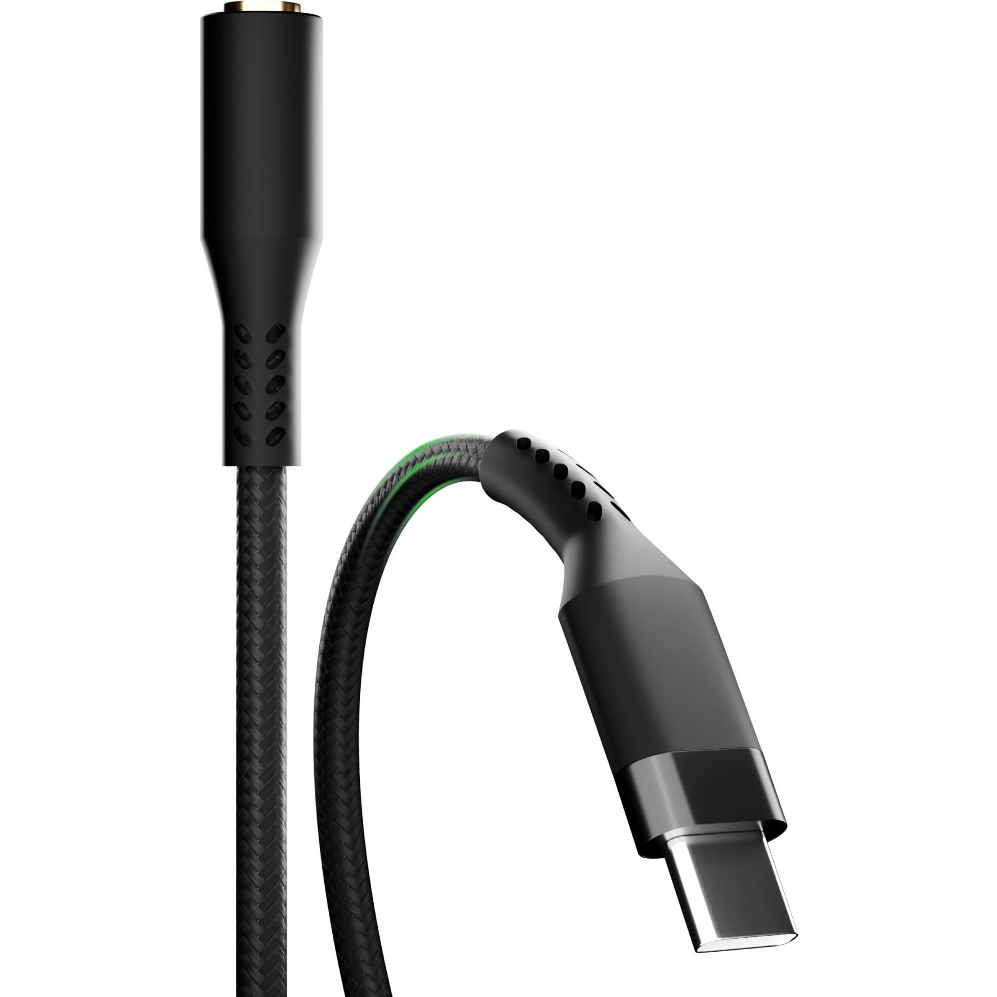 Basesailor Type-C to 3.5mm Audio Jack Connector/Adapter[5-Year Warranty*] with DAC Compatible for iPhone 15 & 16,Samsung S Series,OnePlus,Google Pixel, Nothing & Any Type C Phones-Headphones Converter