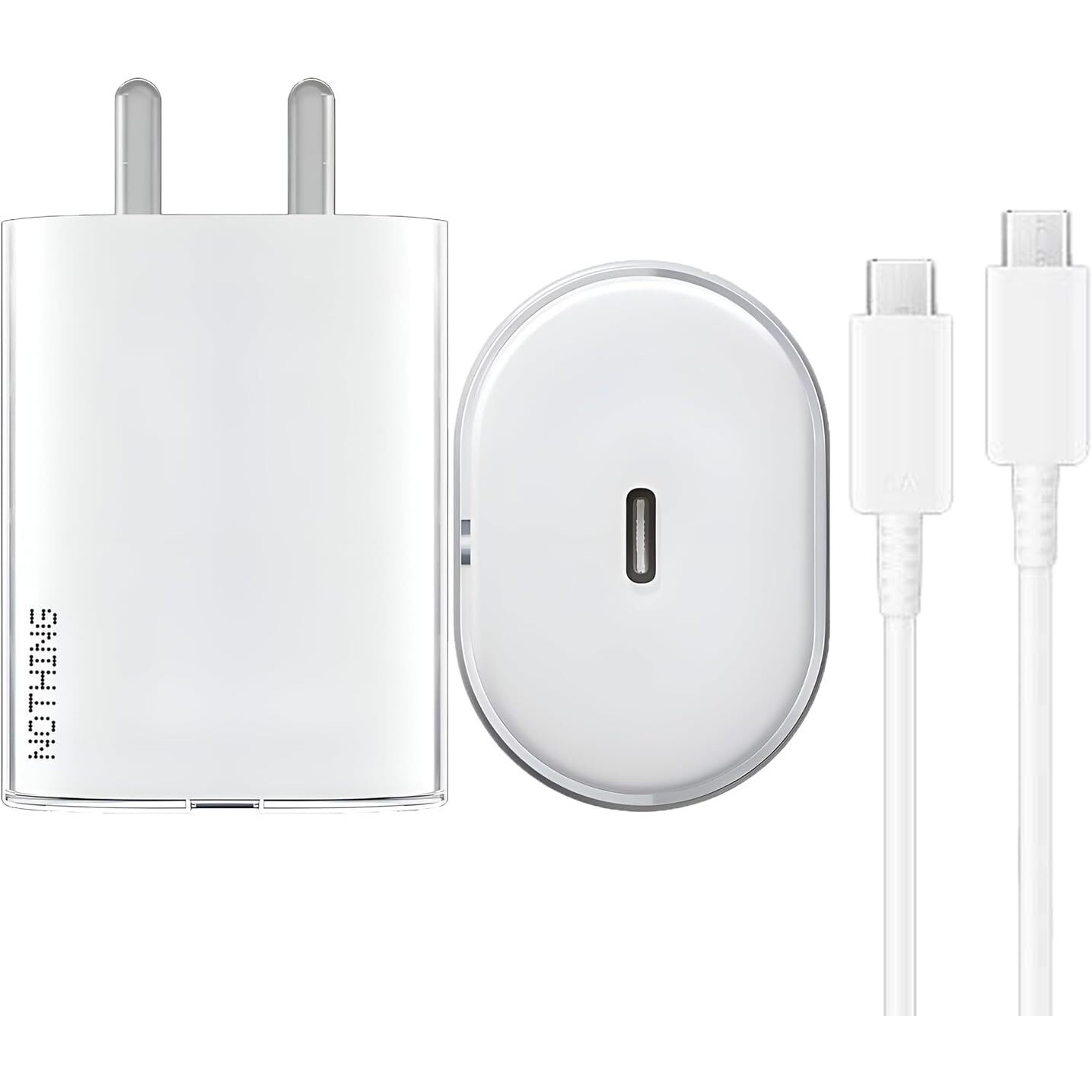 Sounce Nothing Charger Original 45W Adapter Fast Charging USB Type C Adaptor with PD 3.0 PPS Technology Compatible with Nothing Phone 2A Phone 2 Phone 1 Buds and Other Type C Devices - White