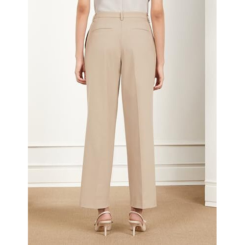Symbol Premium Women's Relaxed Business Casual Pants (SBP-SS24-WTR-710_Beige_30)