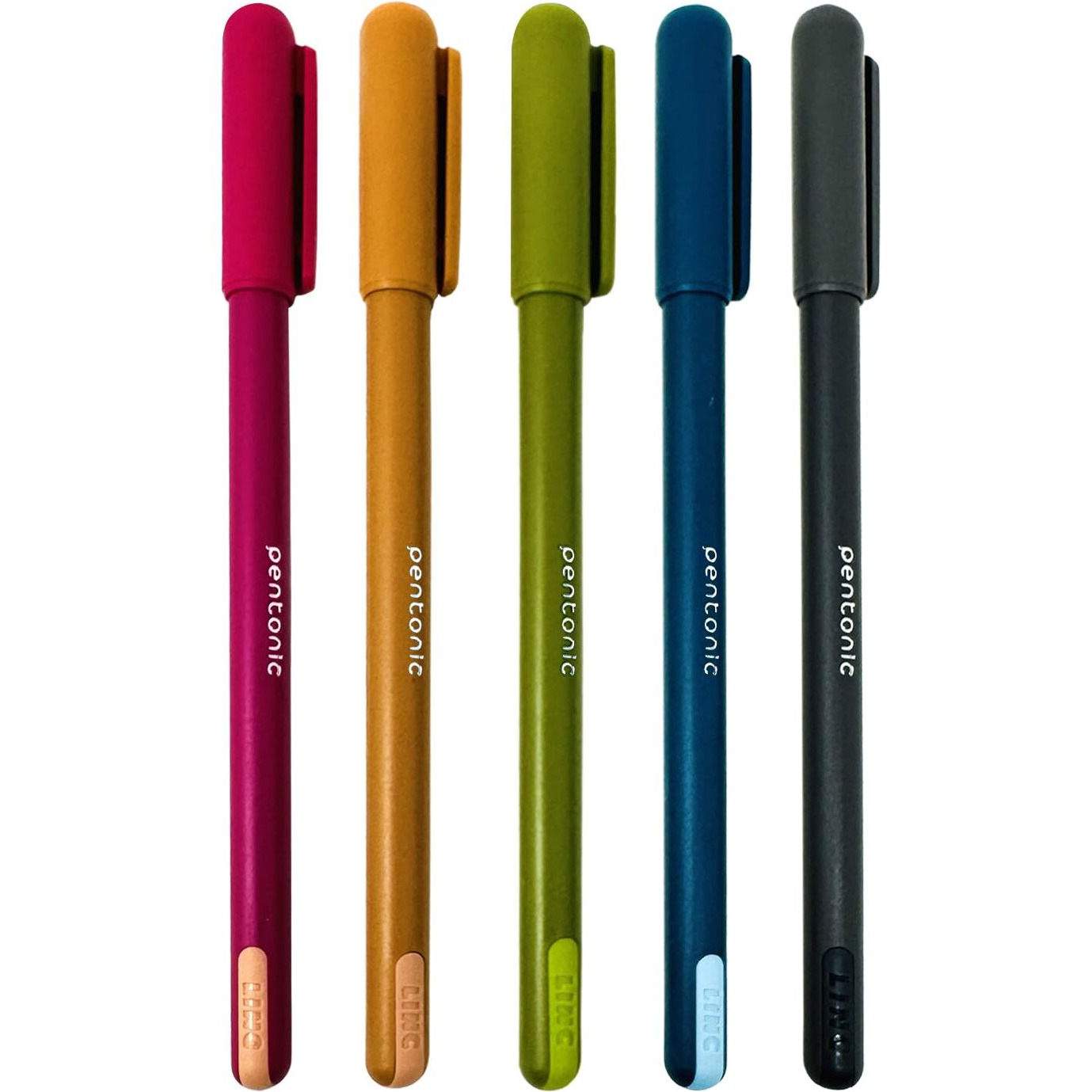 Pentonic 0.7mm Ball Pen | Vibrant Multicolor Body | Blue Ink, Pack of 50