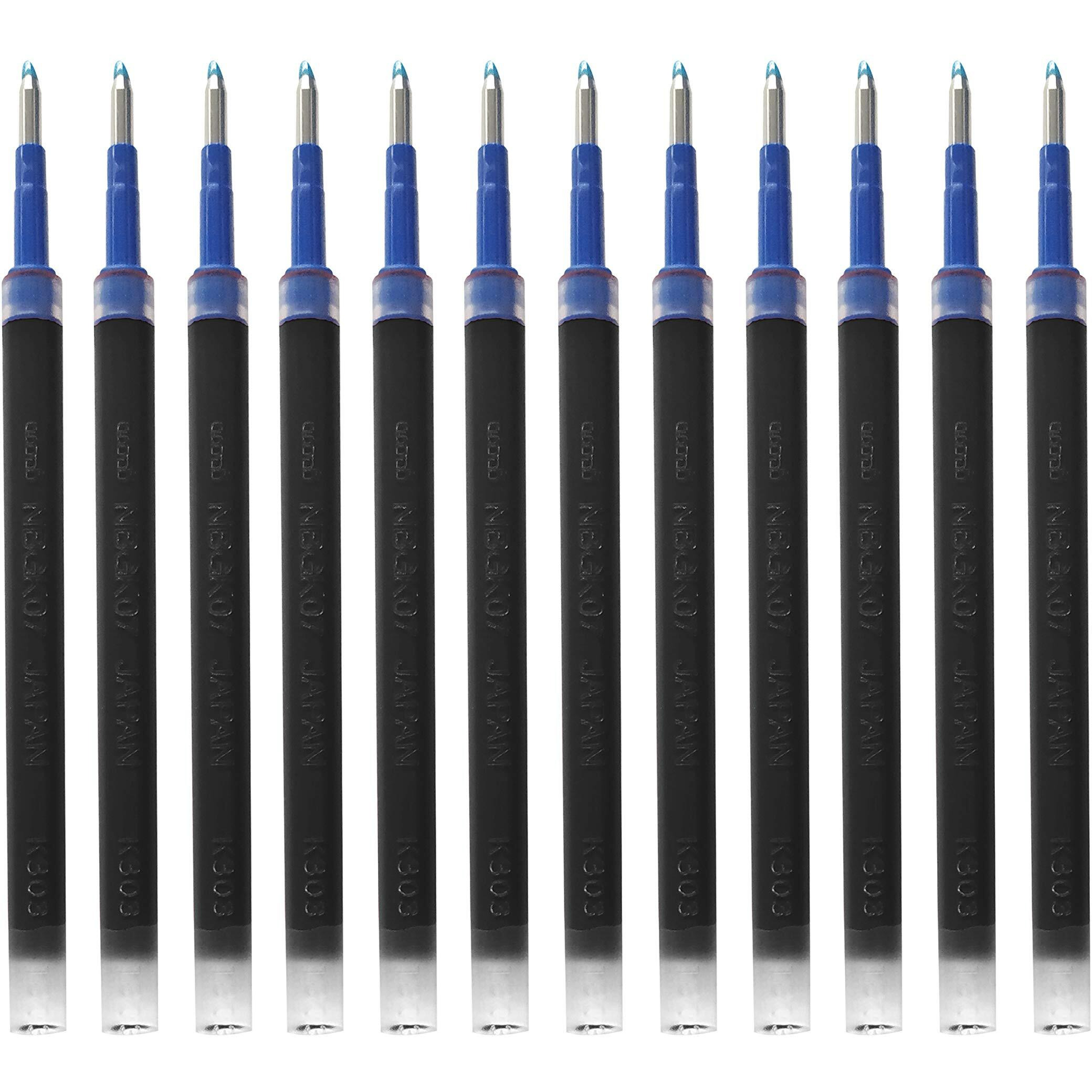 uni-Ball NBGK-07 0.7mm Gel Pen Refill | Usable for Click Gel | Black Ink, Pack of 12