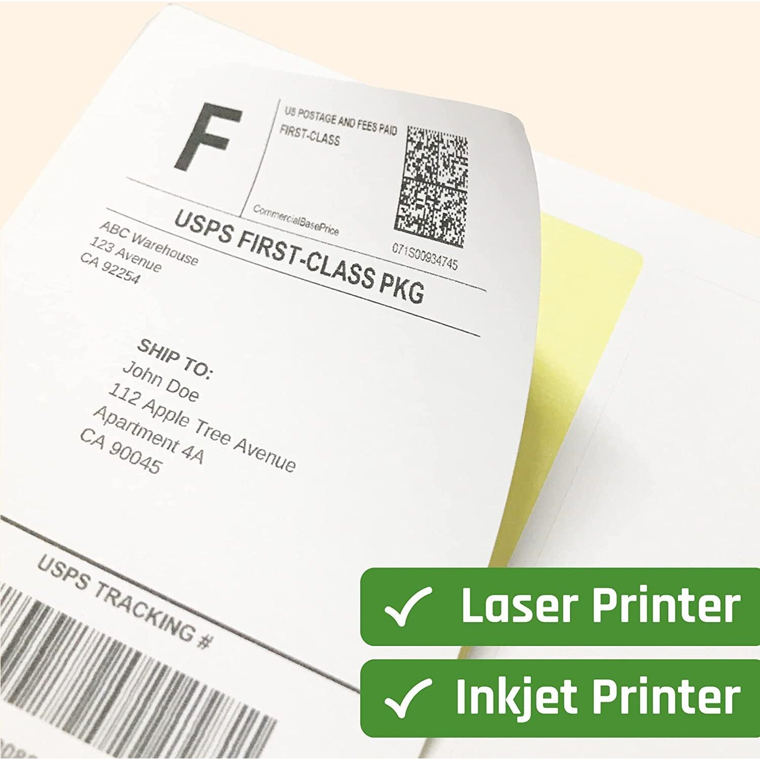 True-Ally Easy Ship Sticky Paper a4 Size Pack of 160 Labels (40 Sheets) Print Order Shipping Address Pre-Cut Labels Invoices Stickers (4 Labels in 1 Sheet)(A4ST4-40 Sheets)