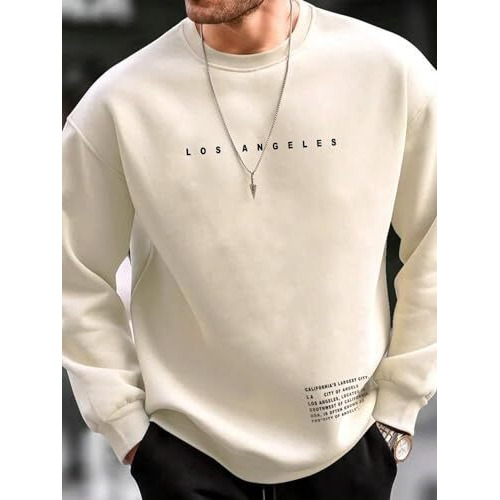 Lymio Men Sweatshirts || Sweatshirts for Men || Unisex Sweatshirts (H-30-32) (2XL, Khakhi)