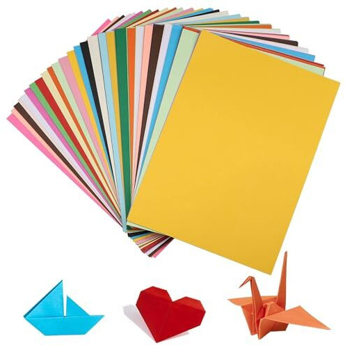 GLUN Multicolour A4 Size Sheet, 100 Piece 10 Sheets each colour Printing Papers, Art & Craft Paper Sheets, Double Sided Coloured DIY Craft Smooth Finish for Home, School, Office