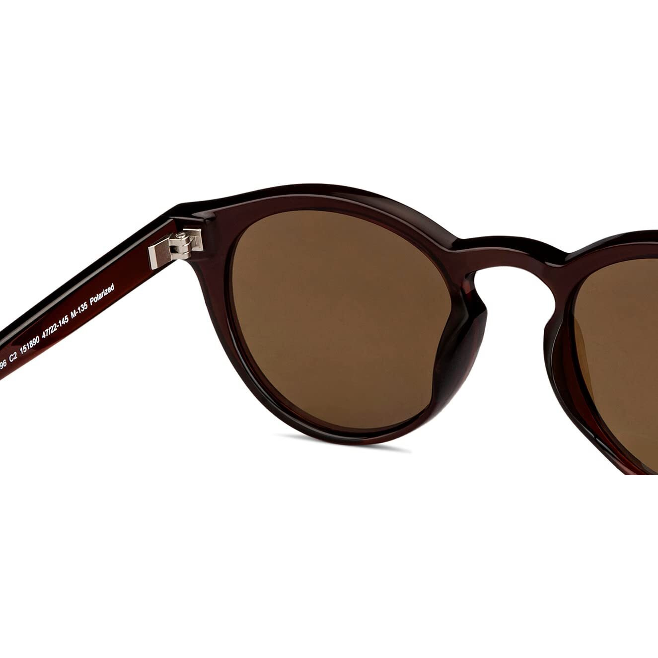 Vincent Chase By Lenskart | Havana Full Rim Round Branded Latest and Stylish Sunglasses | Polarized and 100% UV Protected | For Men & Women | Small | VC S14596